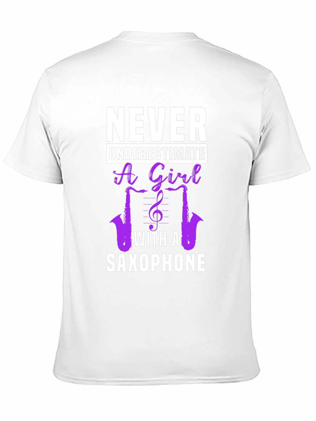 Never Underestimate Saxophone Girl T-Shirt