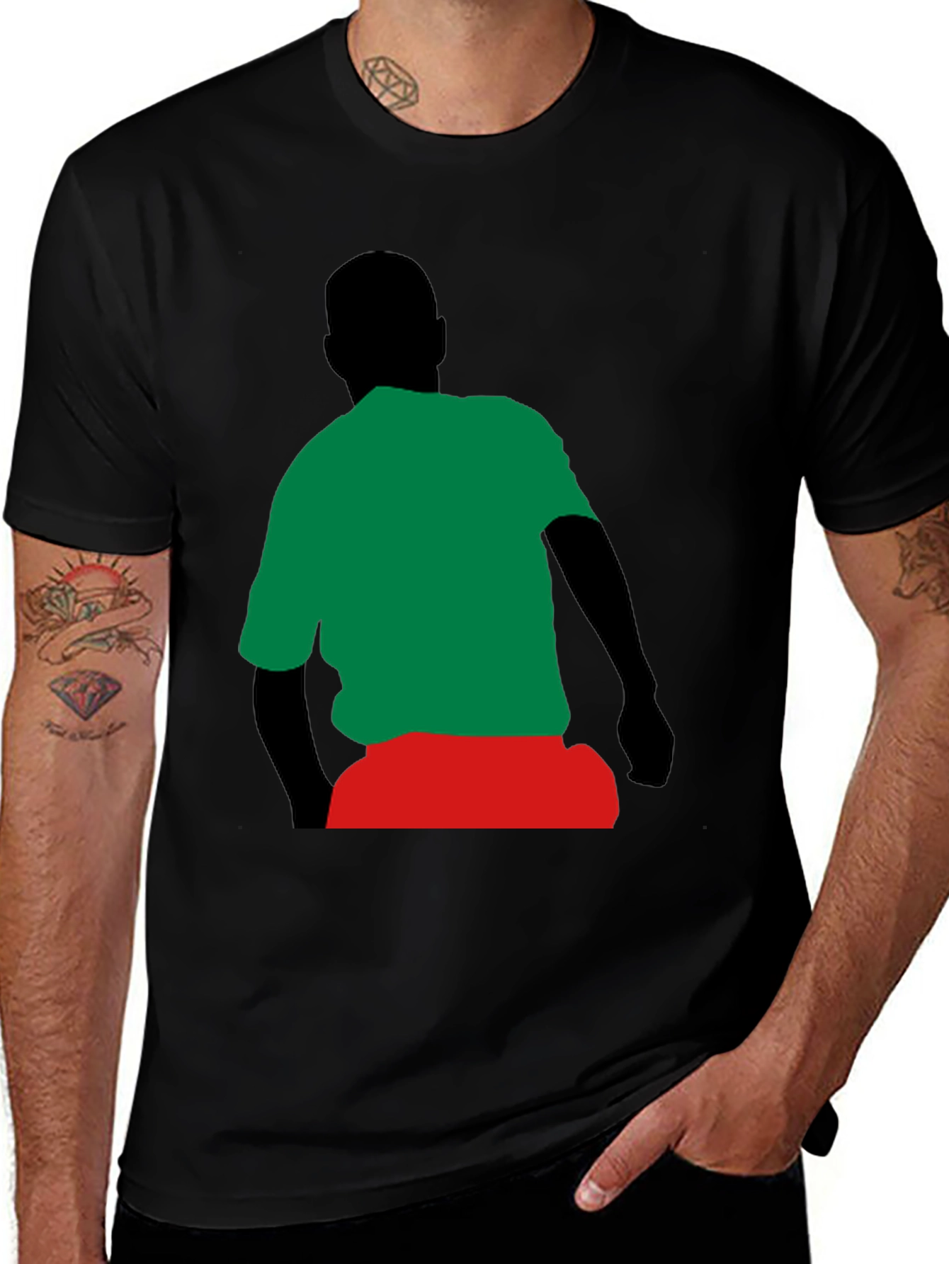 Retro Silhouette Graphic Tee - Casual Comfort