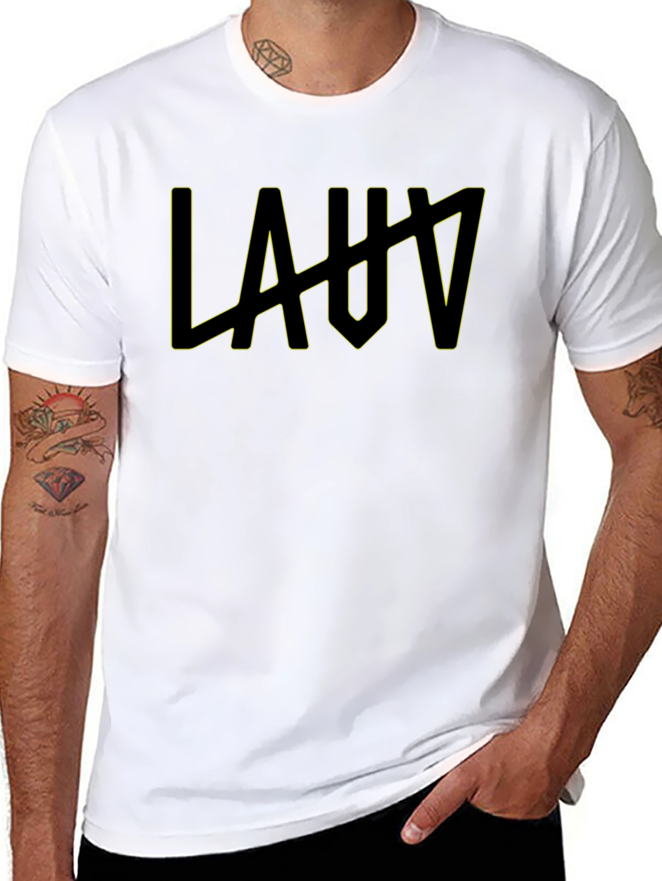 LAUV Graphic T-Shirt - Stylish Trendy Top