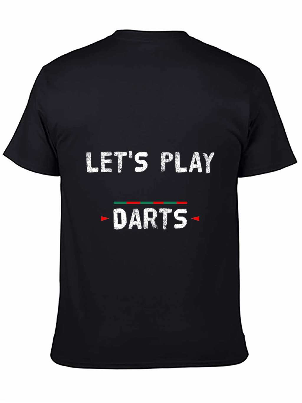 Lets Play Darts Black Graphic Tee