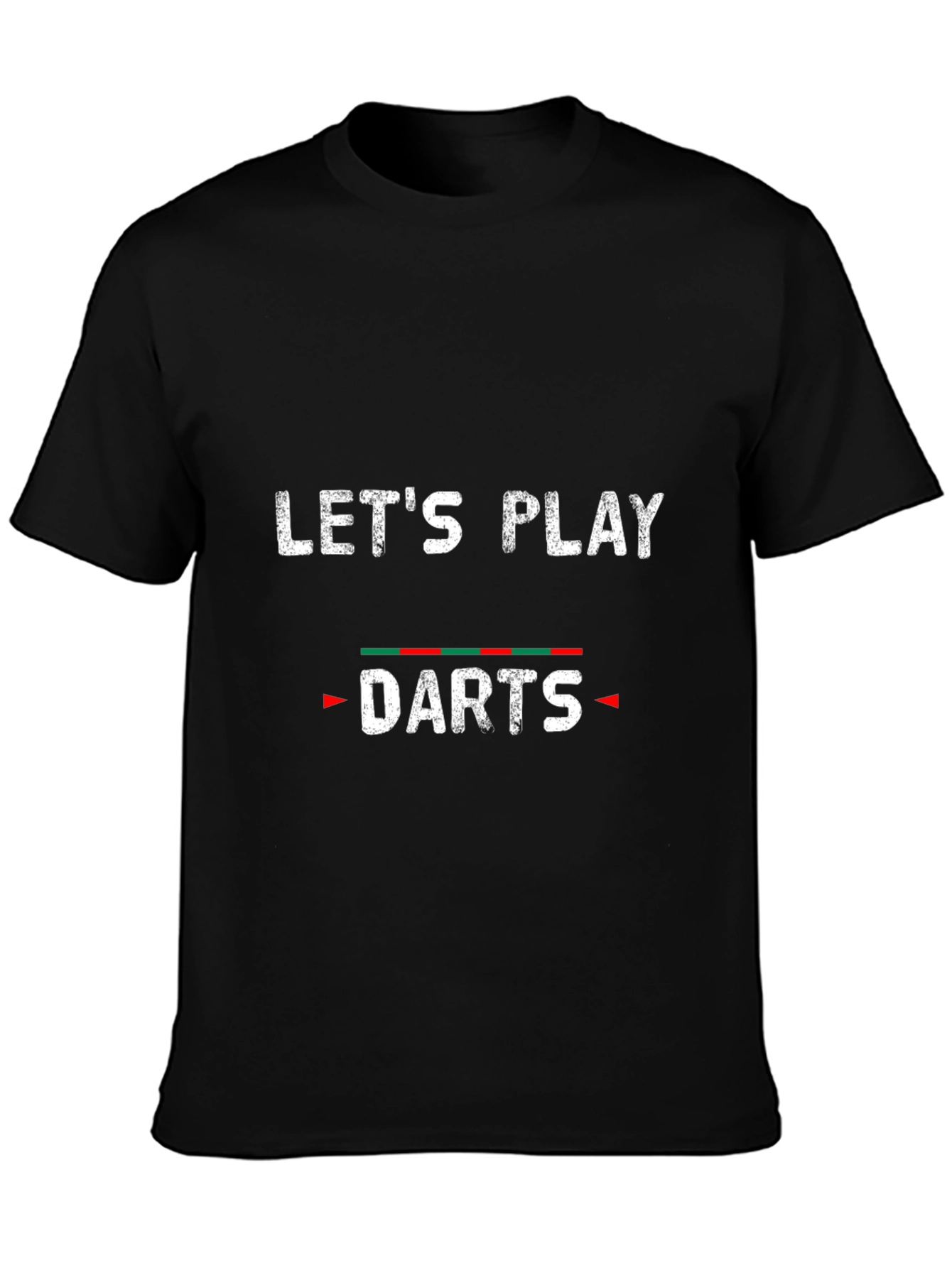 Lets Play Darts Black Graphic Tee