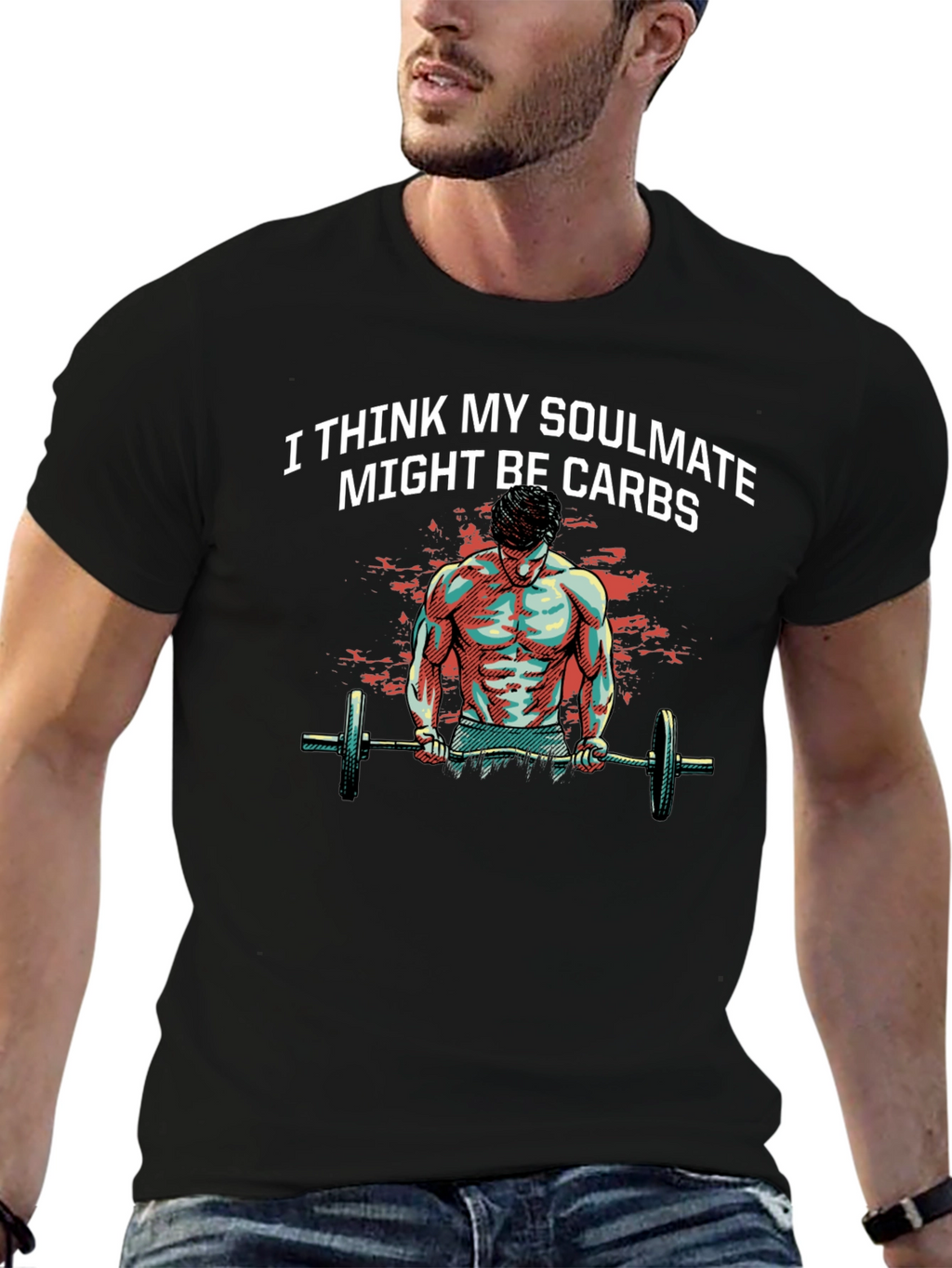 Soulmate Carbs Graphic Tee - Gym Humor