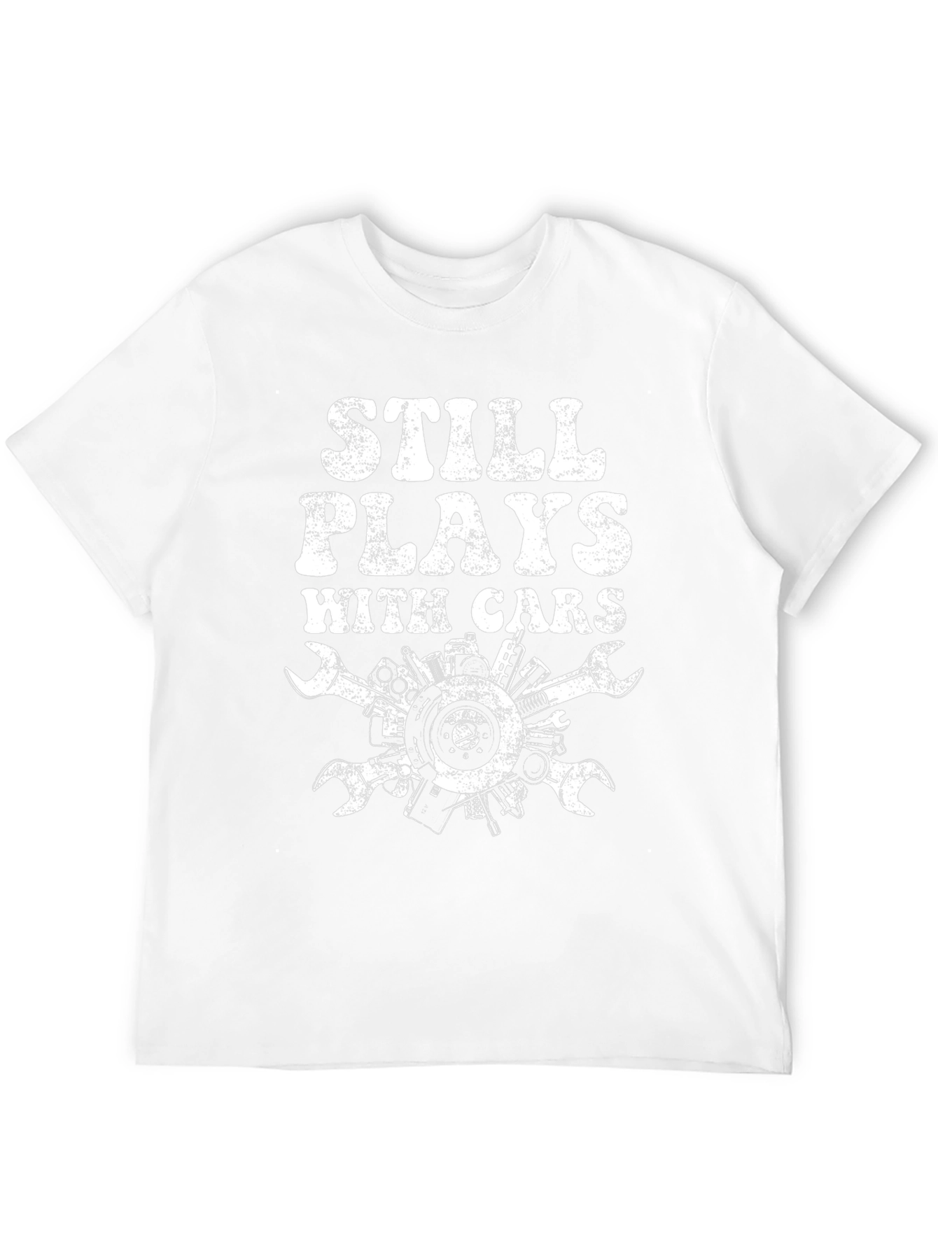 Still Plays With Cars Black Graphic T-Shirt