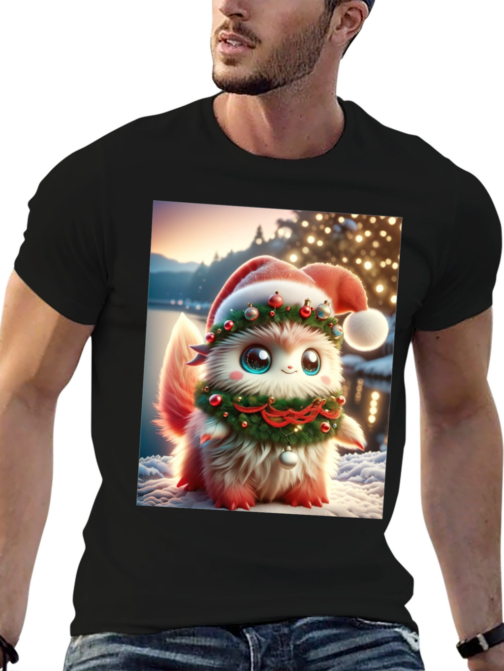 Festive Fluffy Christmas T-Shirt