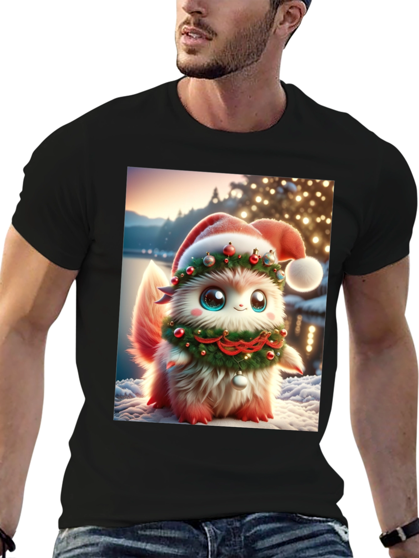 Festive Fluffy Christmas T-Shirt