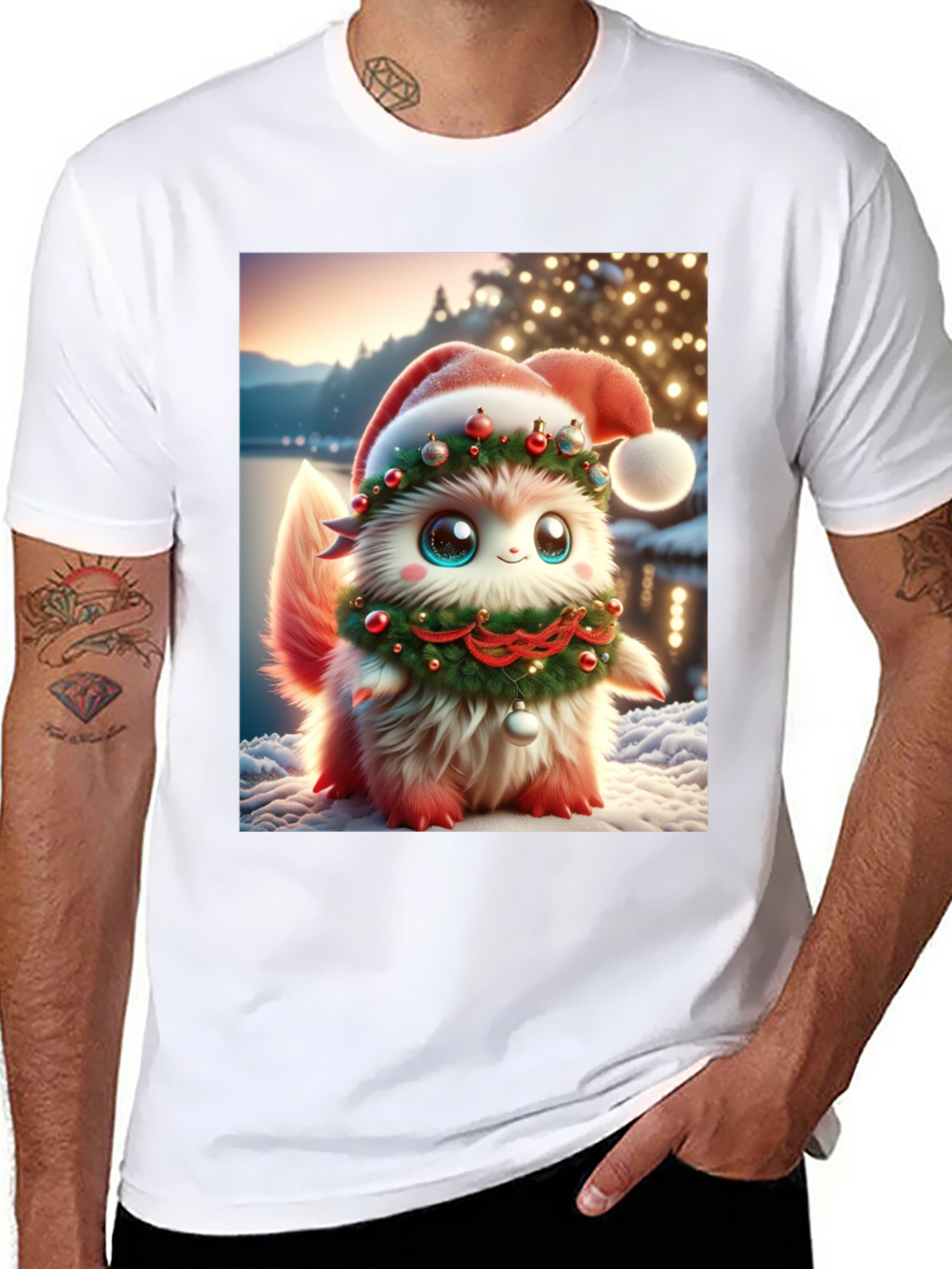 Festive Fluffy Christmas T-Shirt