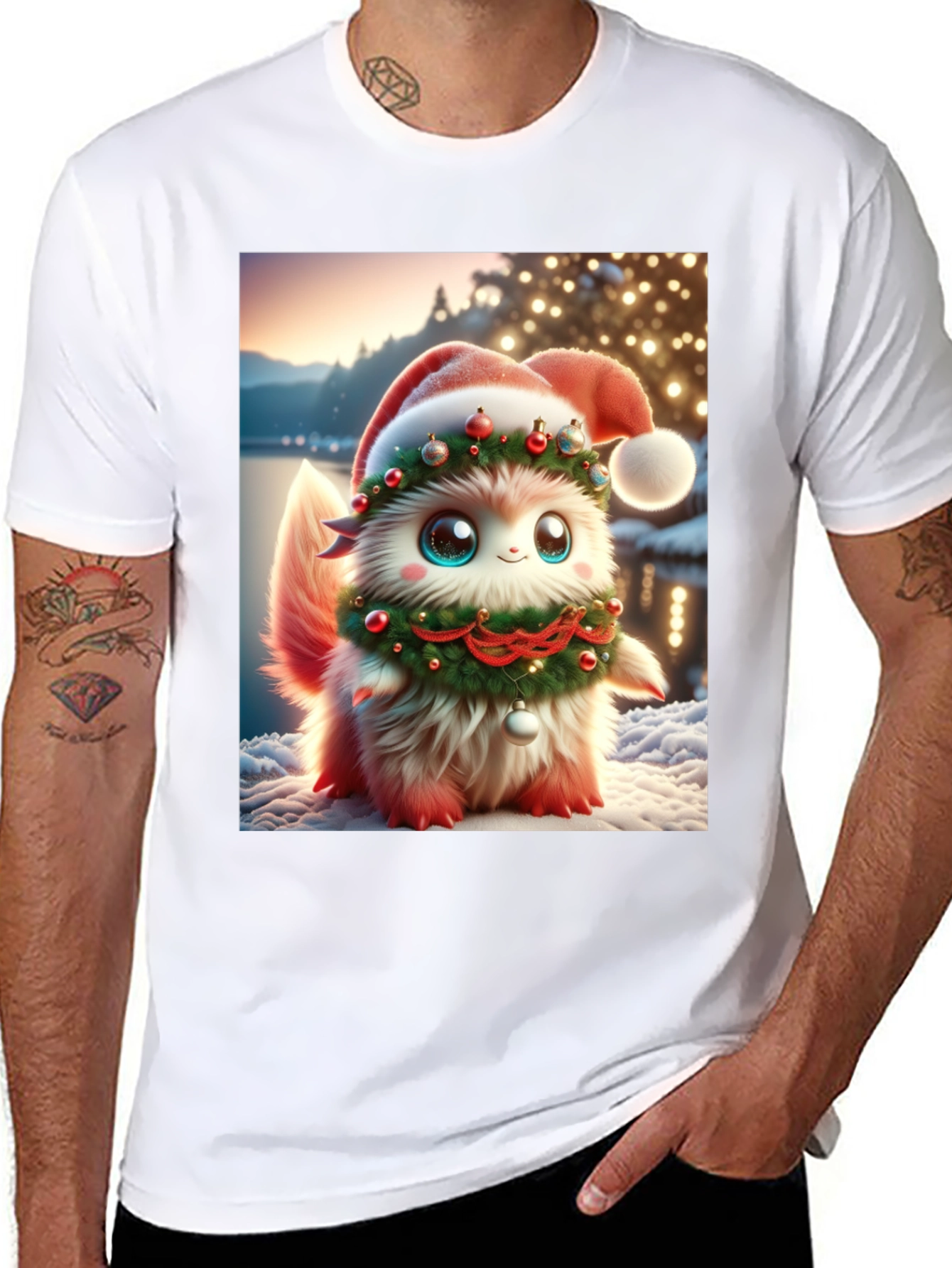 Festive Fluffy Christmas T-Shirt