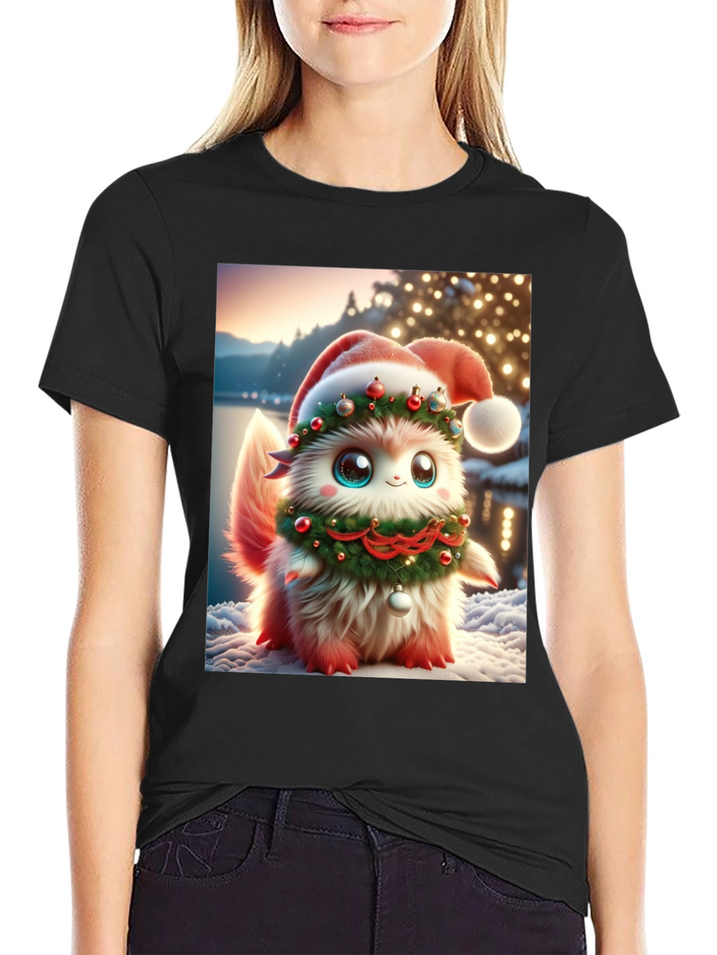 Festive Fluffy Christmas T-Shirt