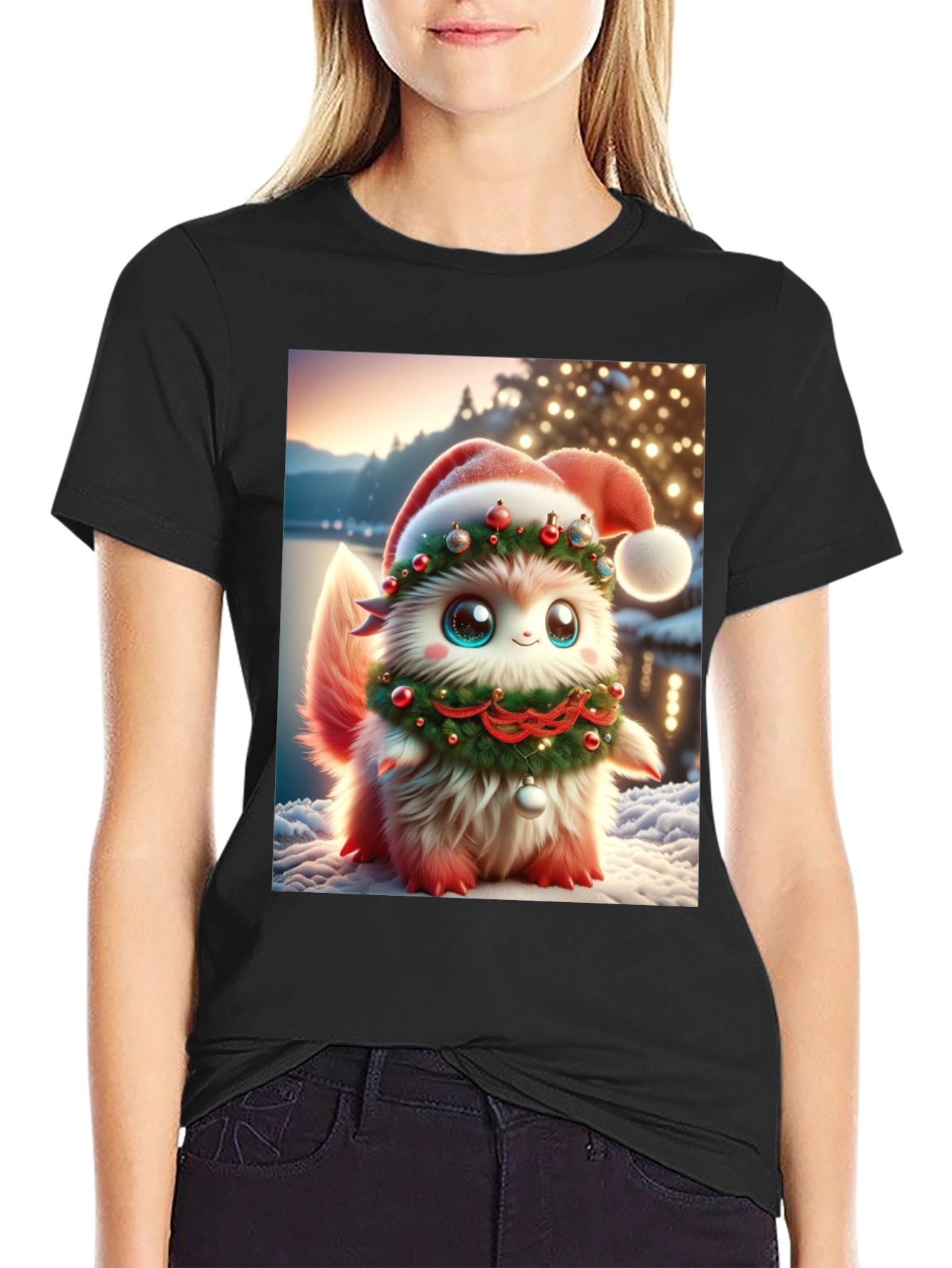 Festive Fluffy Christmas T-Shirt