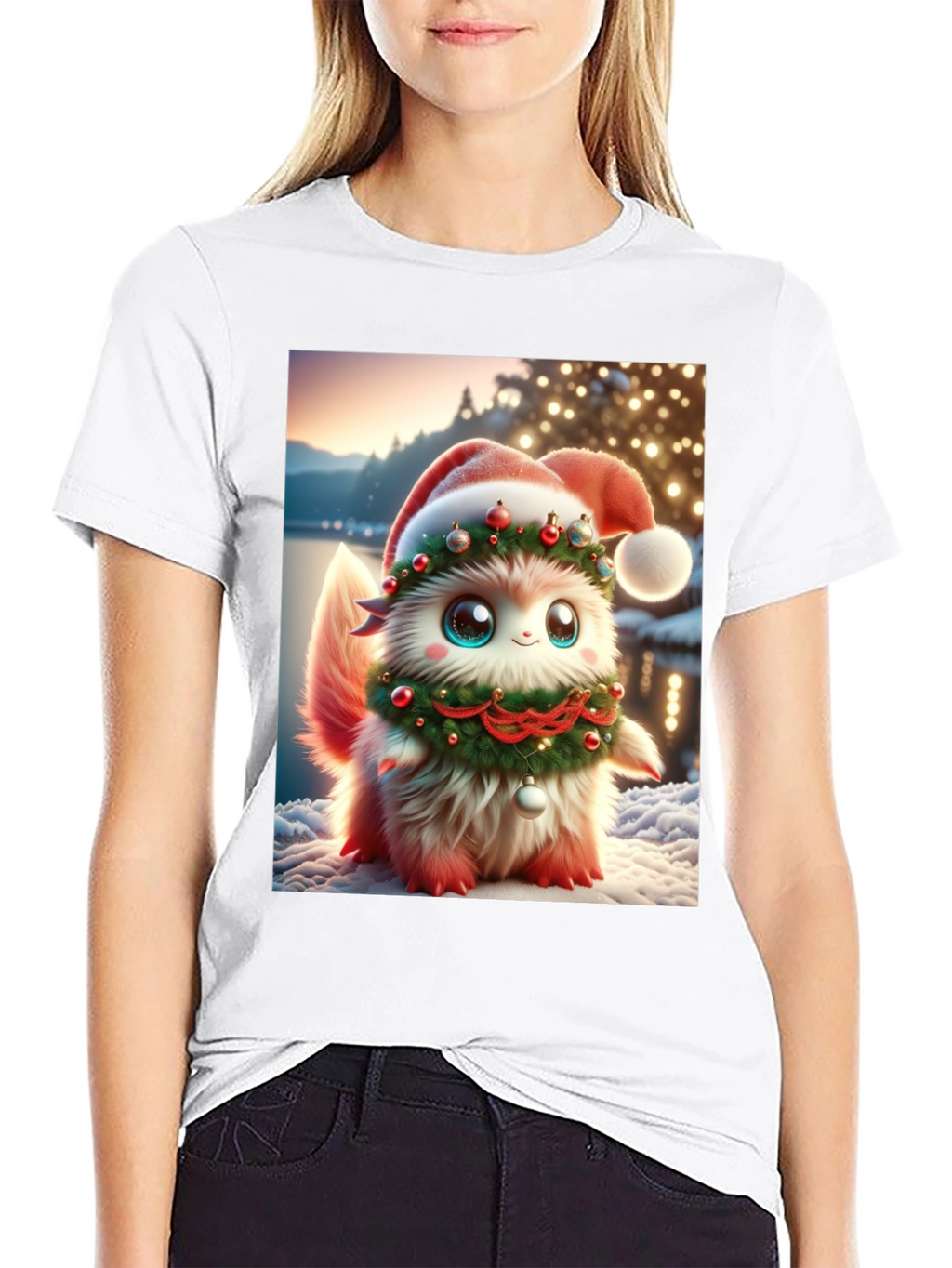 Festive Fluffy Christmas T-Shirt