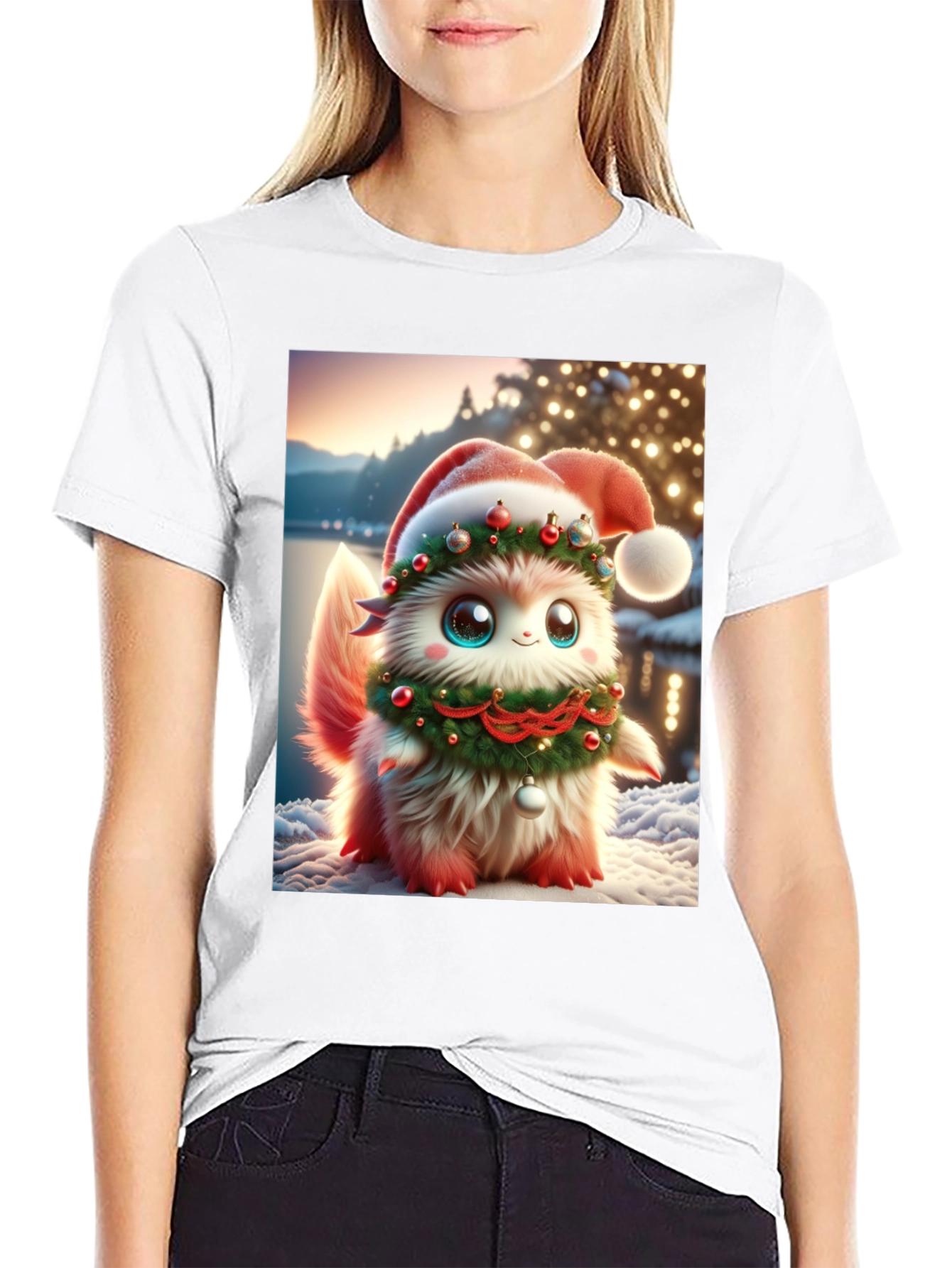 Festive Fluffy Christmas T-Shirt