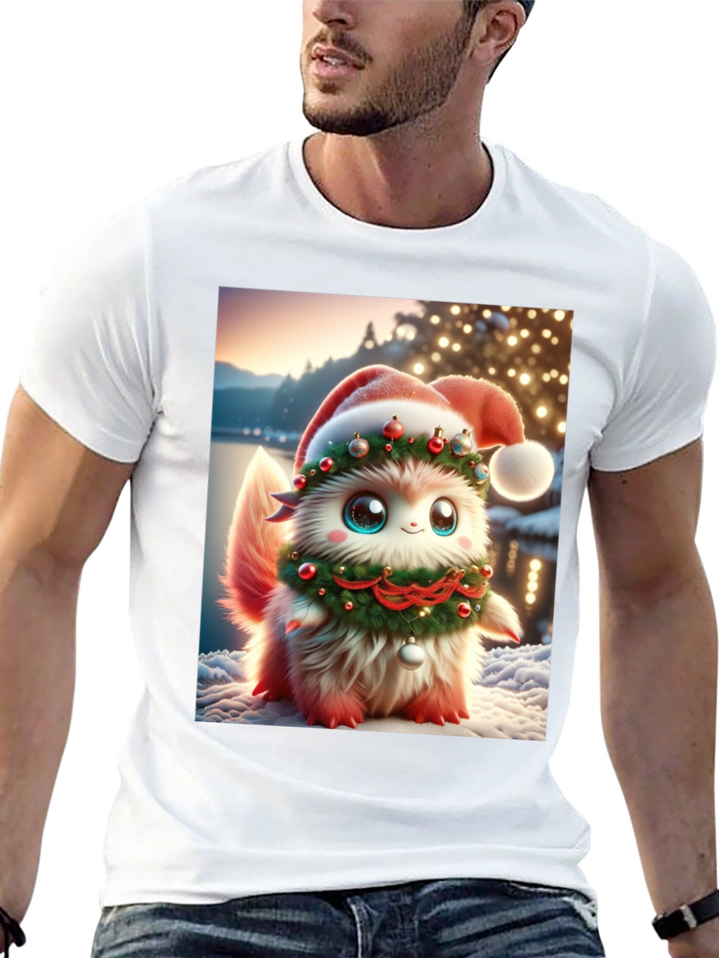 Festive Fluffy Christmas T-Shirt