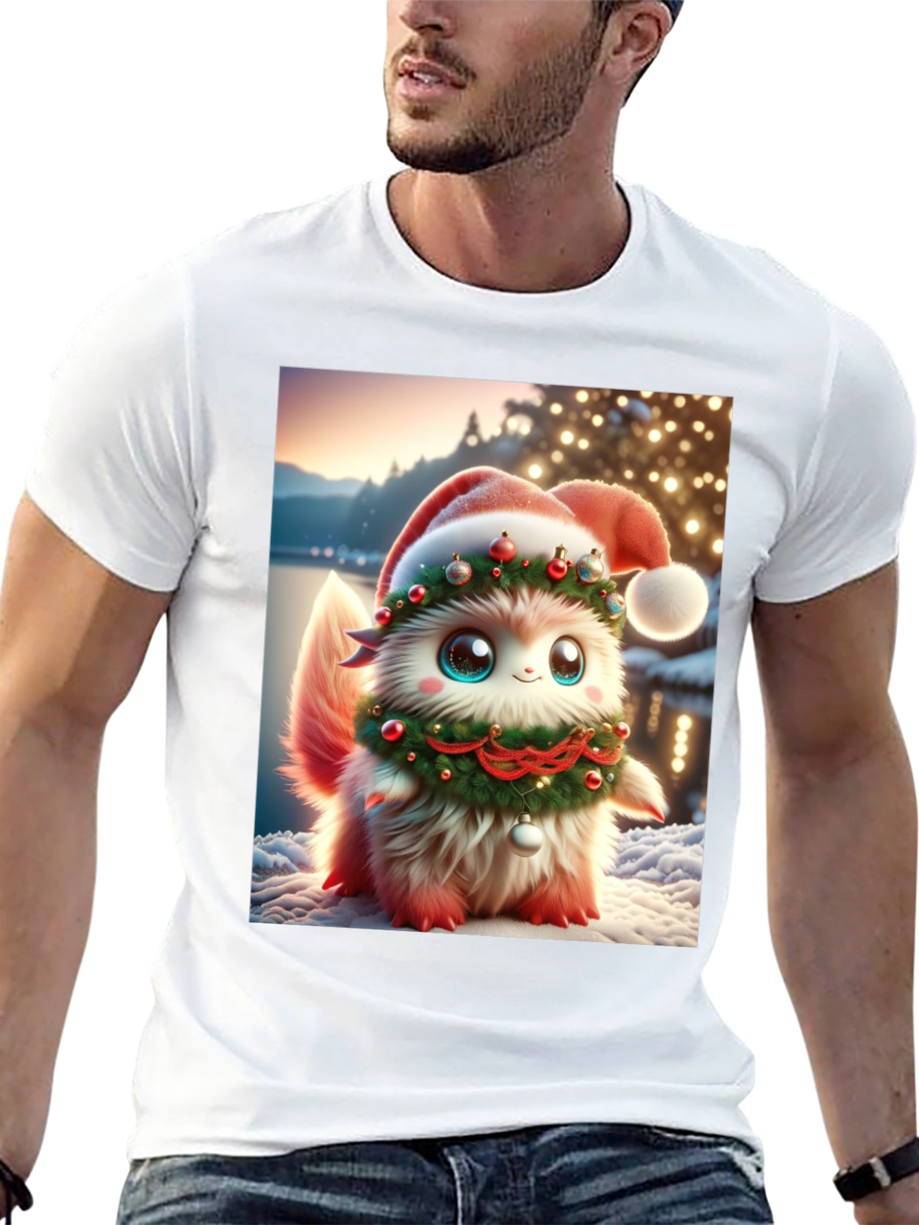 Festive Fluffy Christmas T-Shirt
