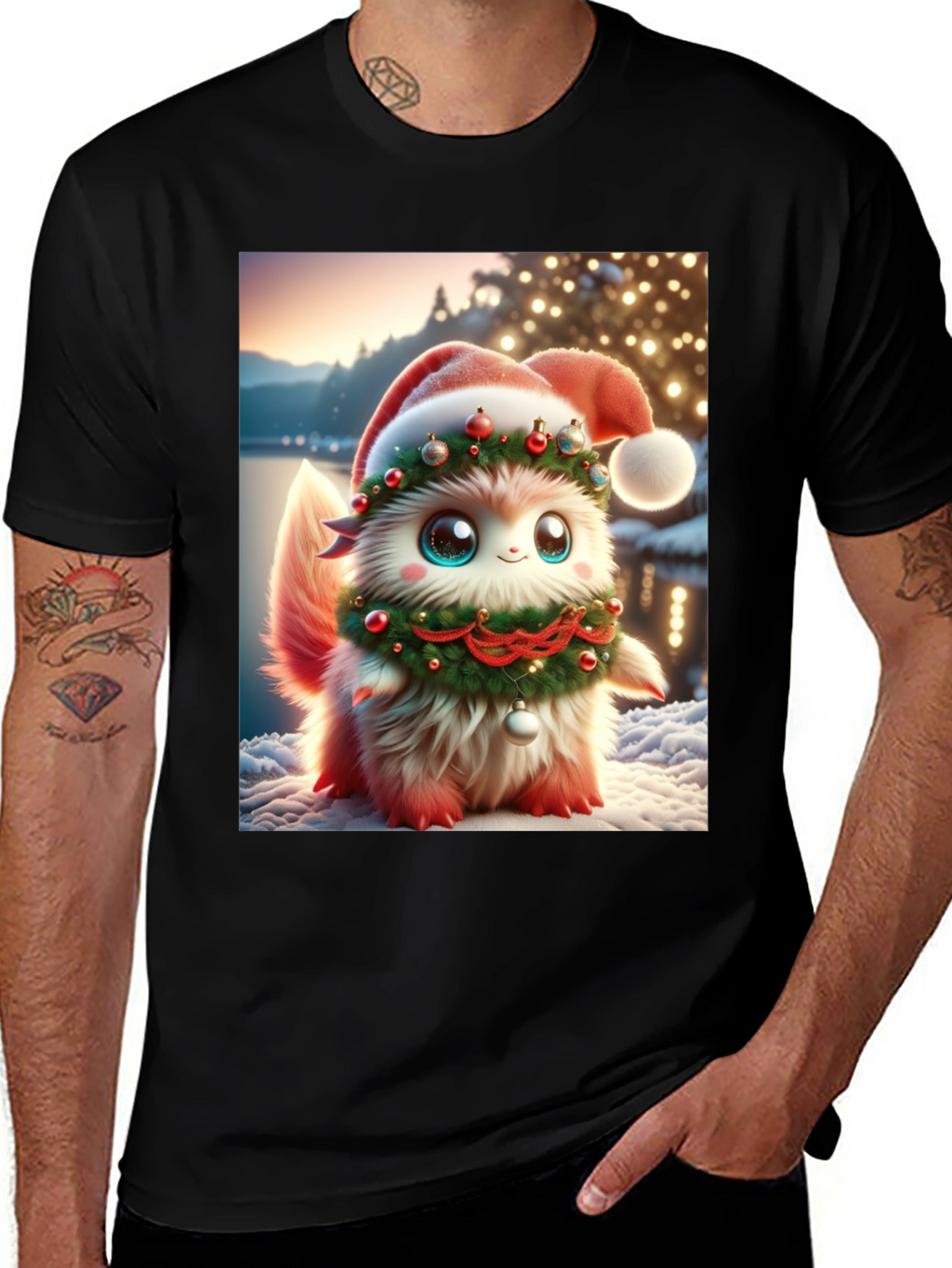 Festive Fluffy Christmas T-Shirt