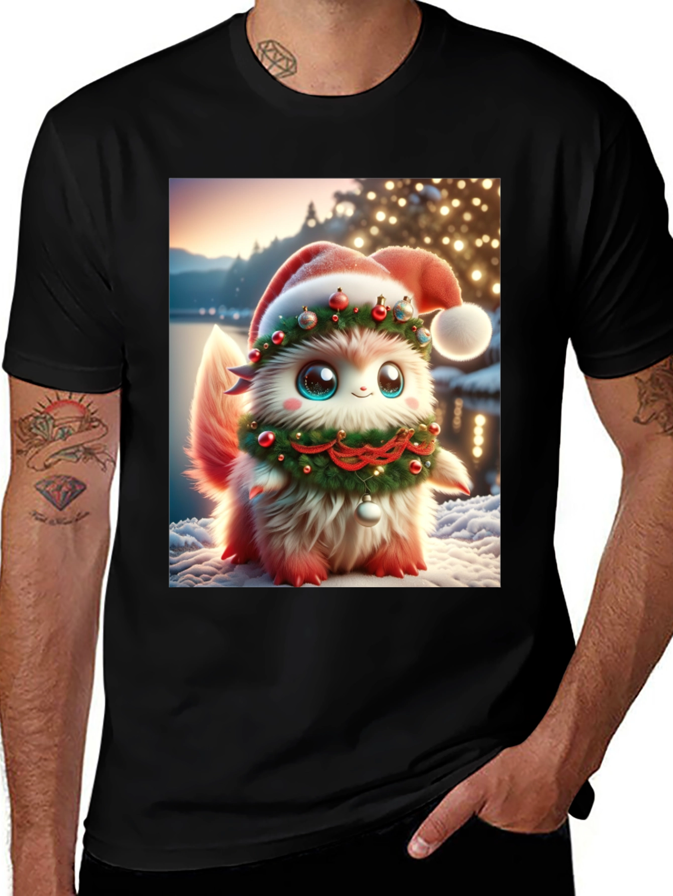Festive Fluffy Christmas T-Shirt