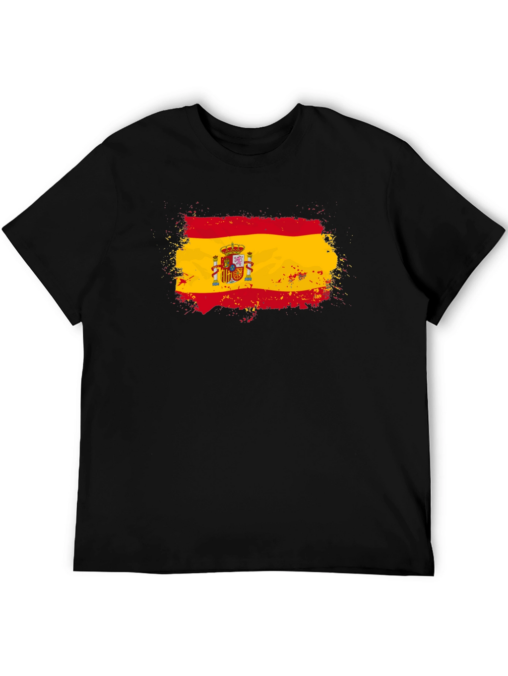 Spain Flag T-Shirt - Distressed Design