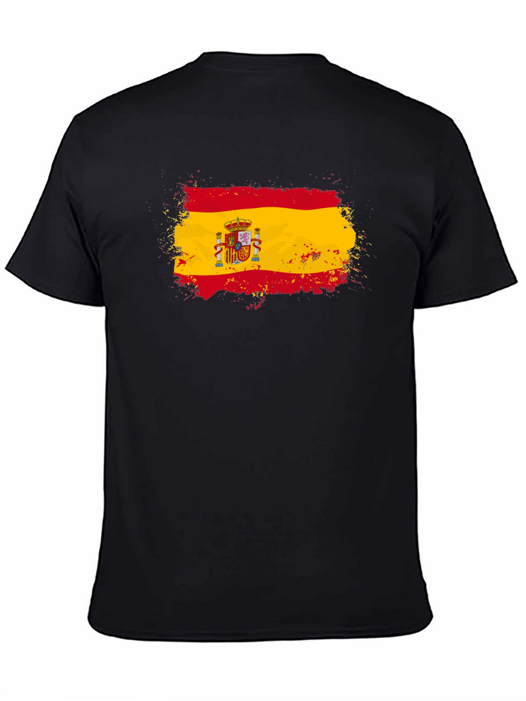 Spain Flag T-Shirt - Distressed Design