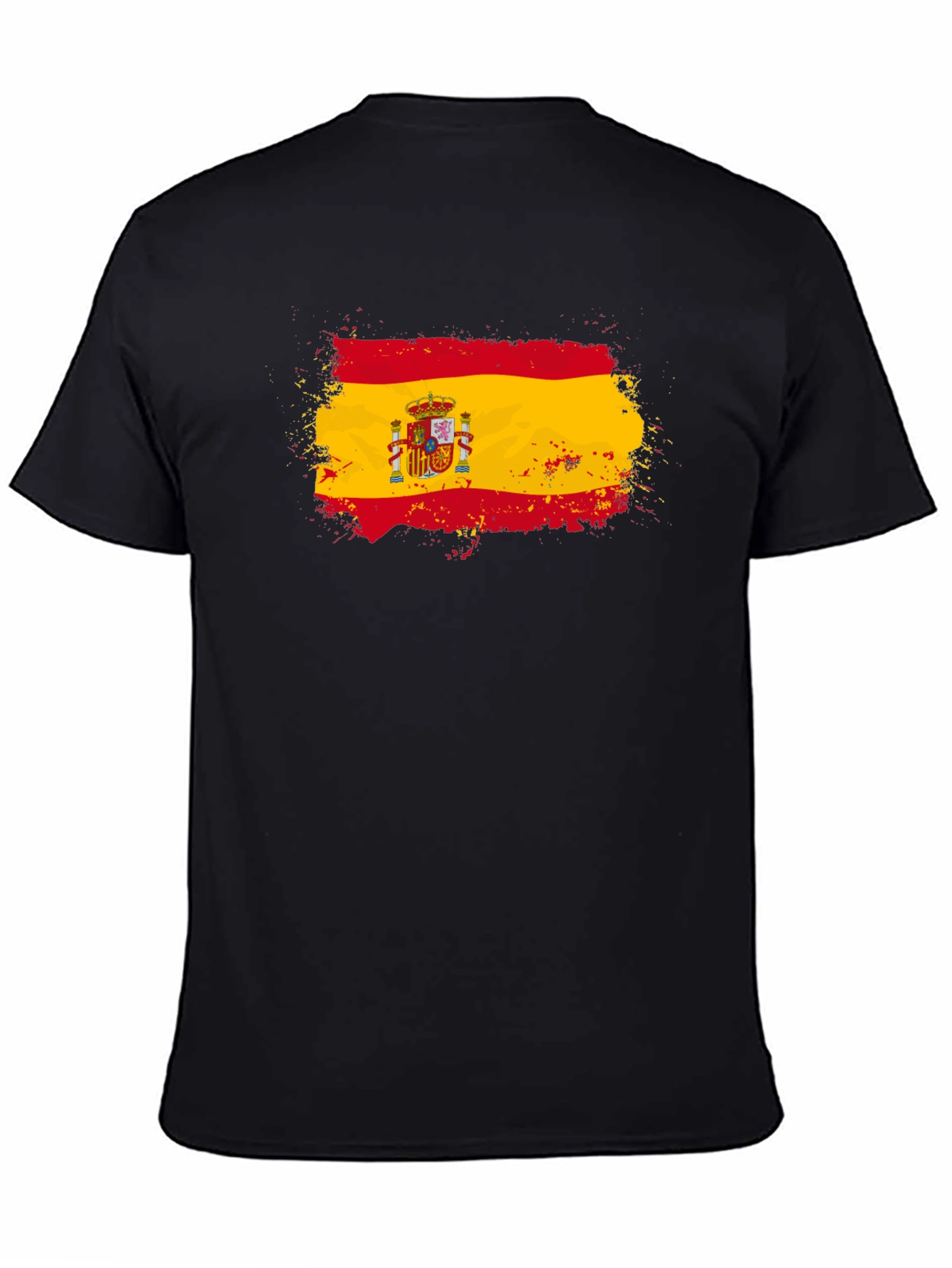 Spain Flag T-Shirt - Distressed Design