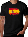 Spain Flag T-Shirt - Distressed Design