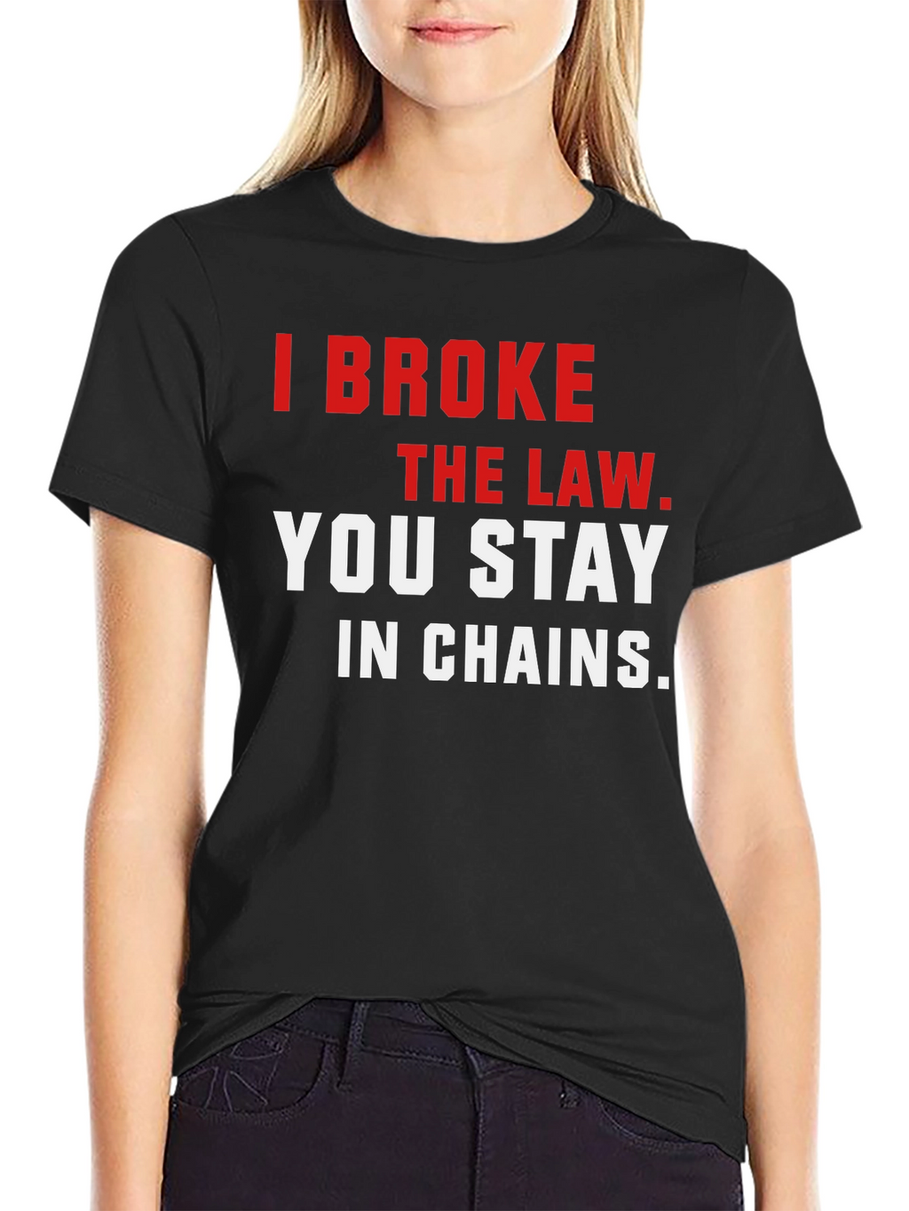 I Broke the Law T-Shirt - Bold Graphic Tee