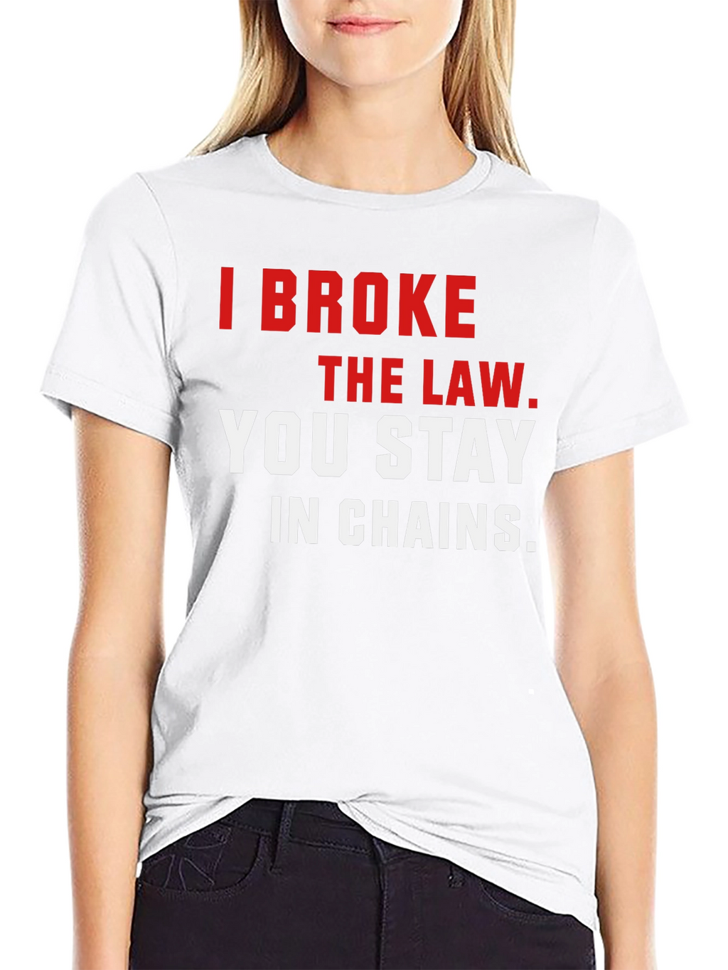 I Broke the Law T-Shirt - Bold Graphic Tee