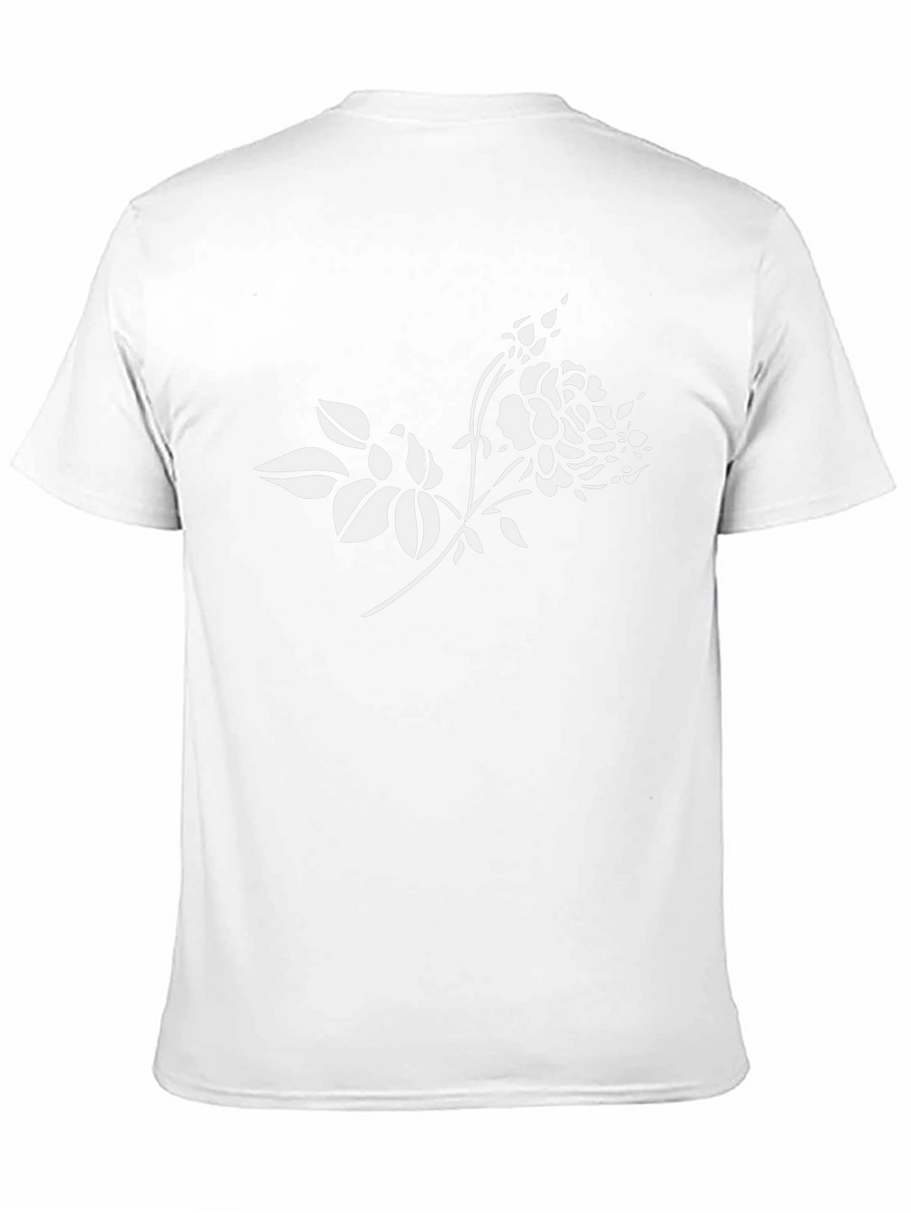 Floral Print Black T-Shirt for Men