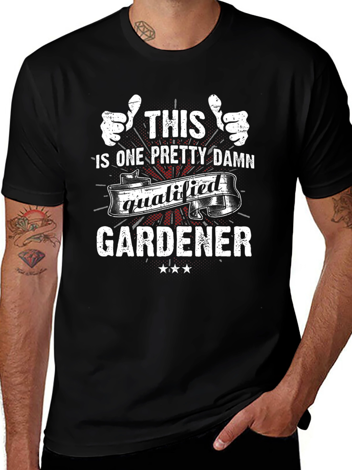 Qualified Gardener Graphic Tee - Black T-Shirt