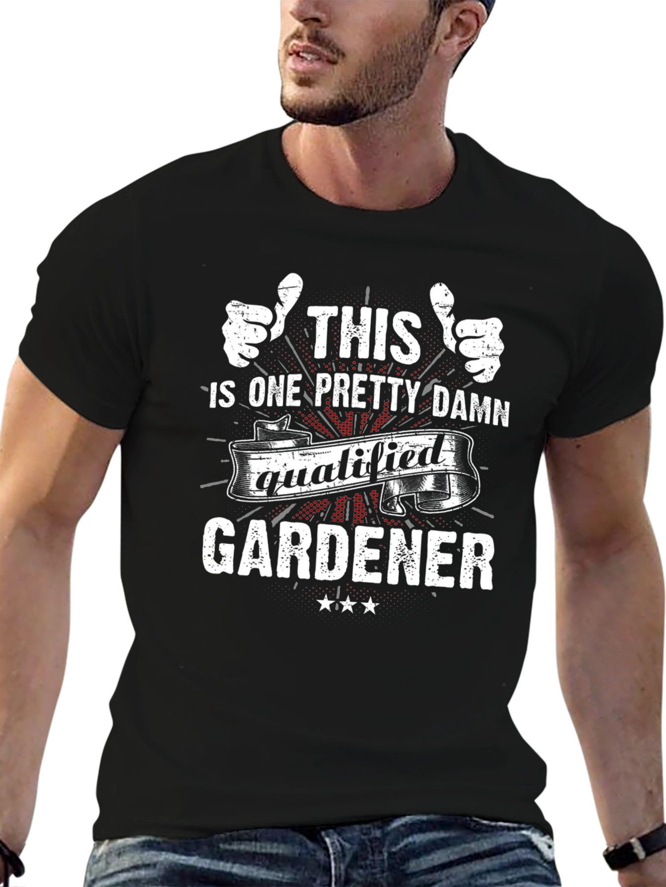 Qualified Gardener Graphic Tee - Black T-Shirt