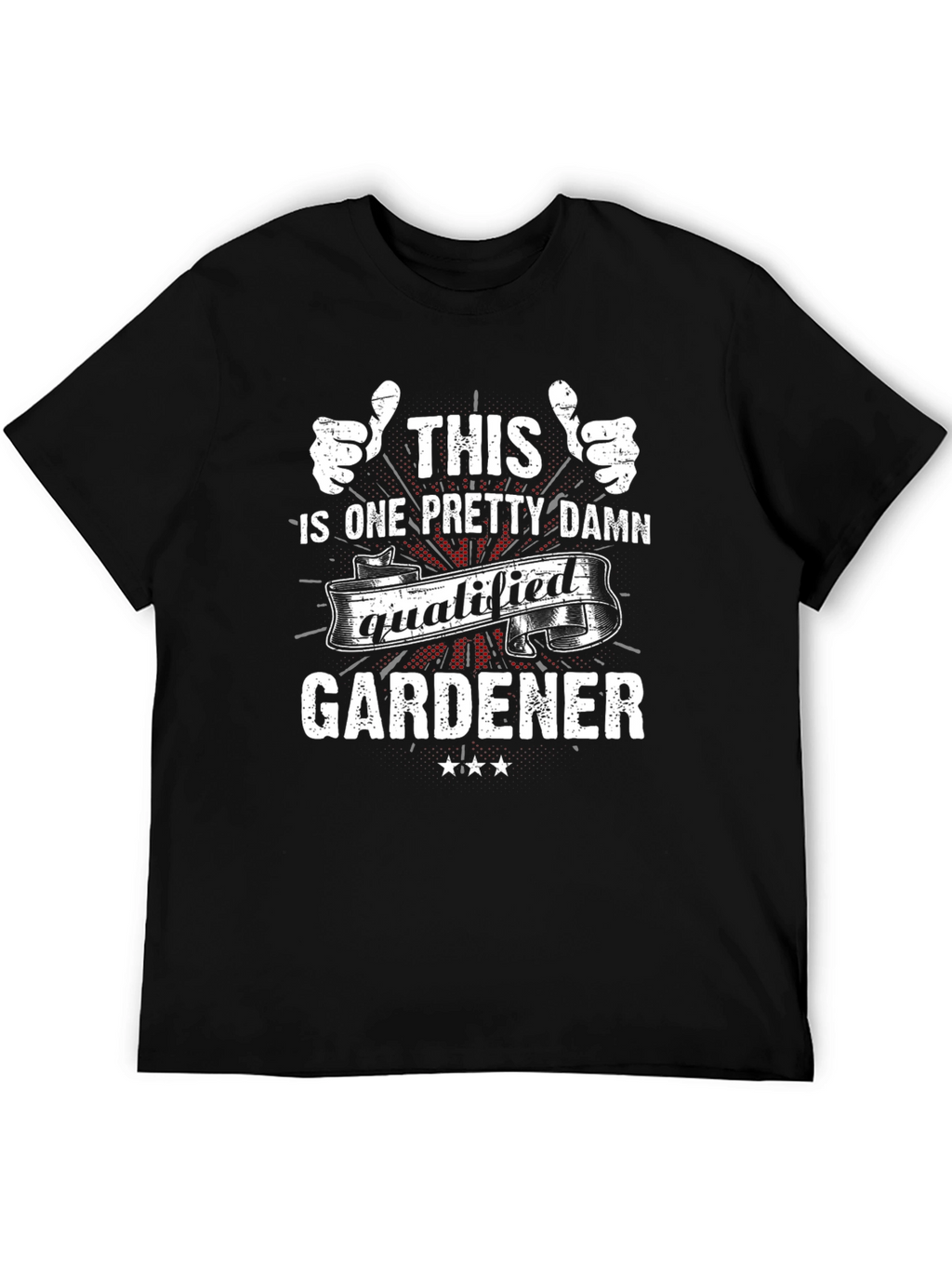 Qualified Gardener Graphic Tee - Black T-Shirt