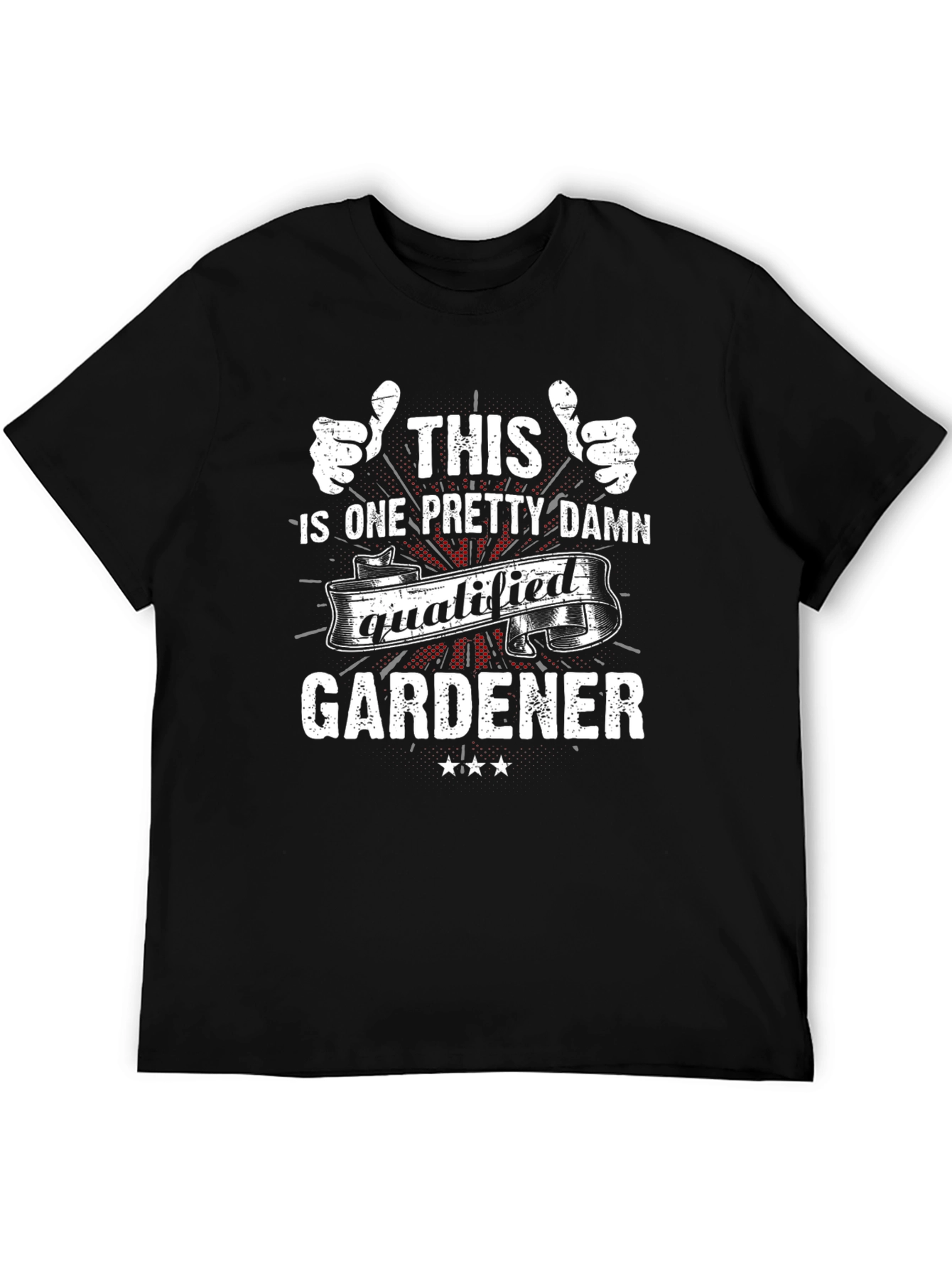 Qualified Gardener Graphic Tee - Black T-Shirt