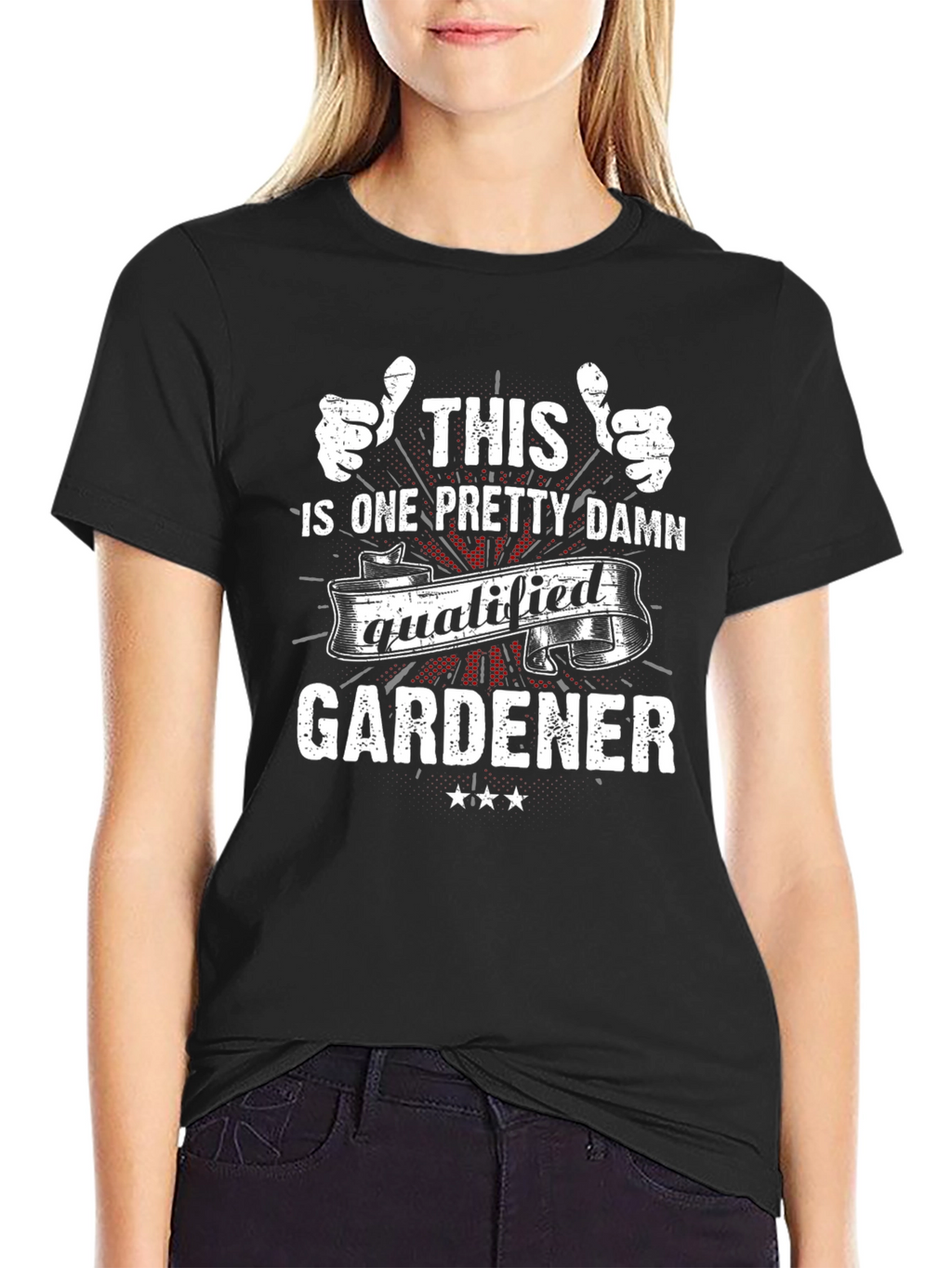 Qualified Gardener Graphic Tee - Black T-Shirt