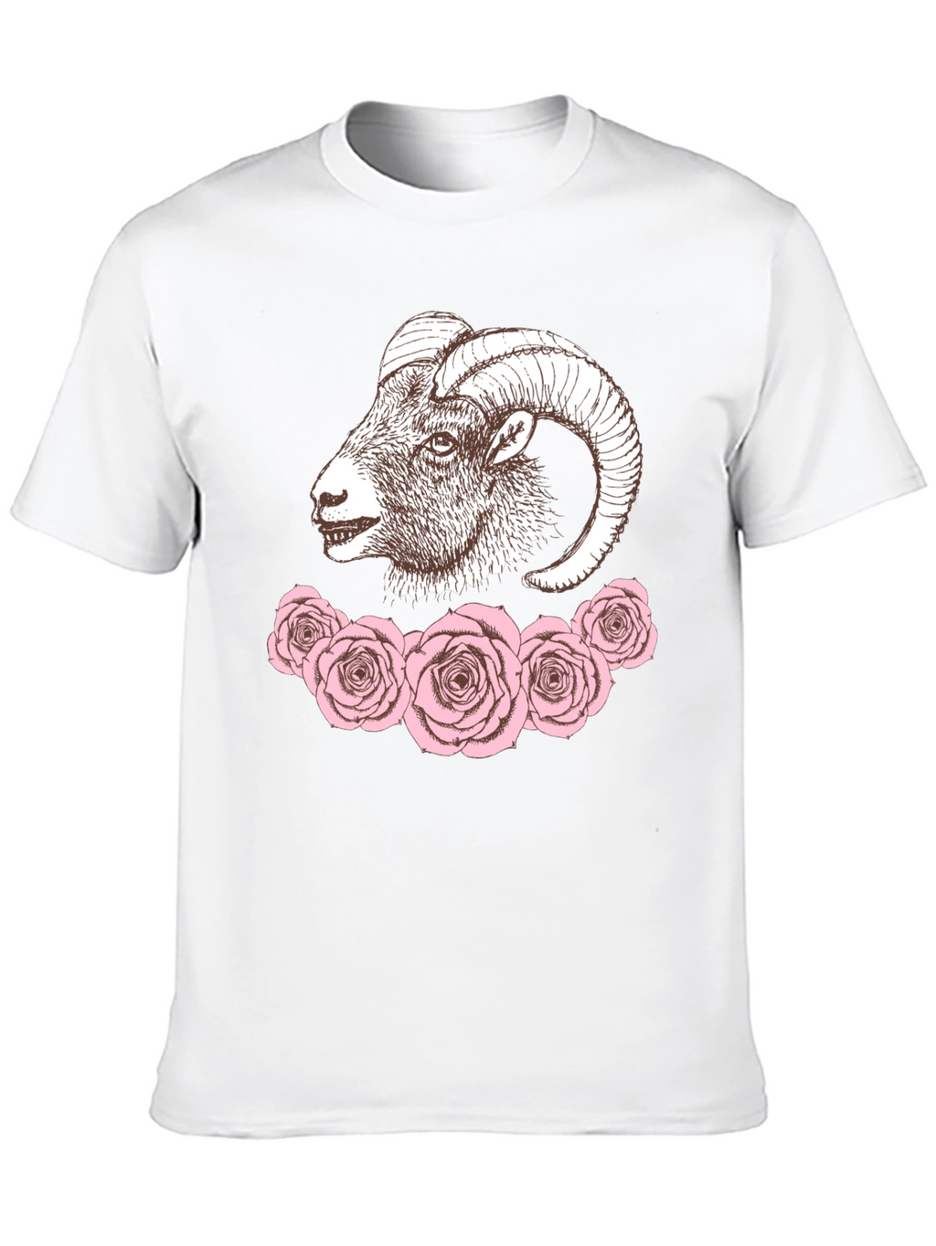 Ram and Roses Graphic Tee