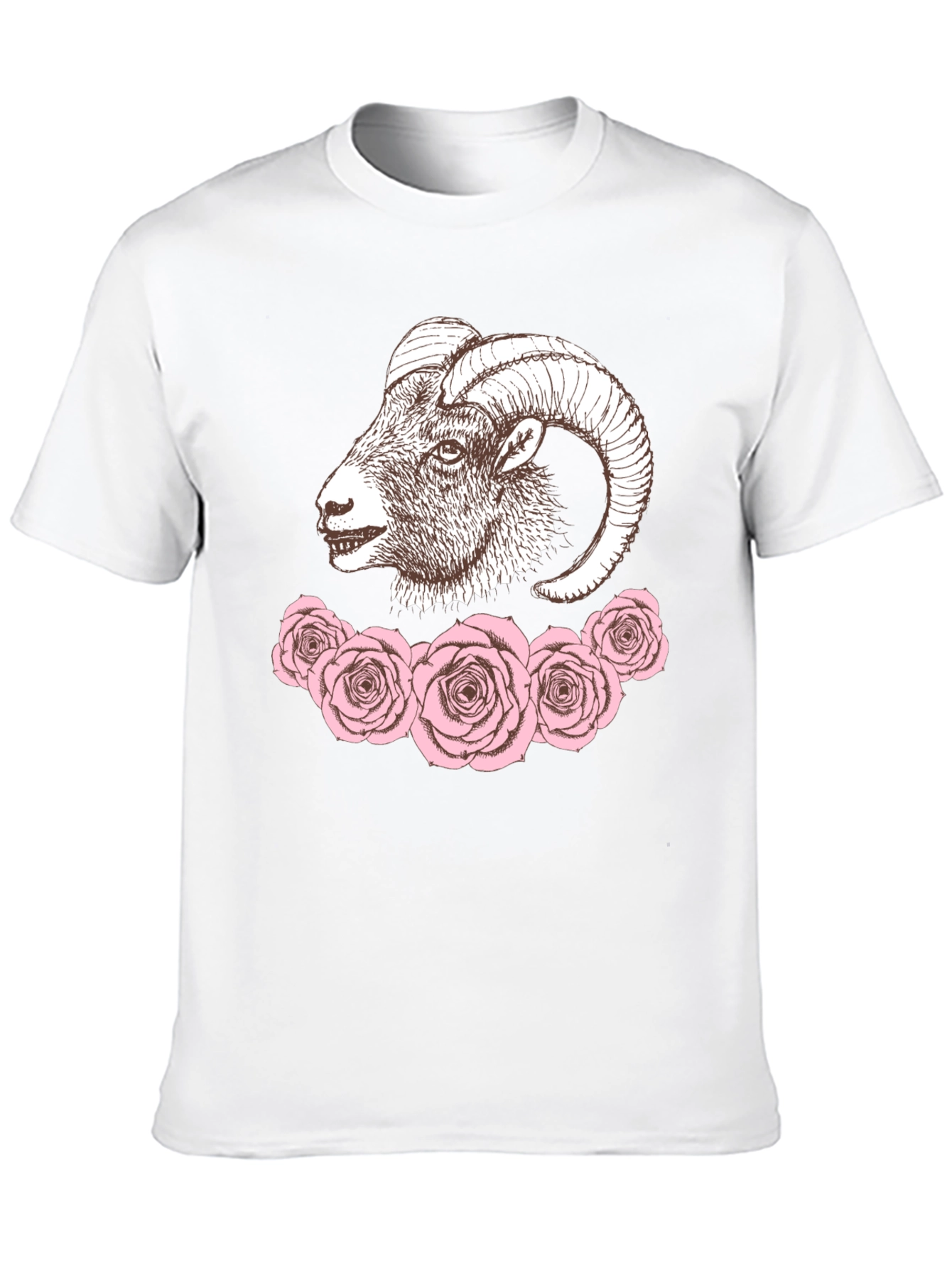 Ram and Roses Graphic Tee
