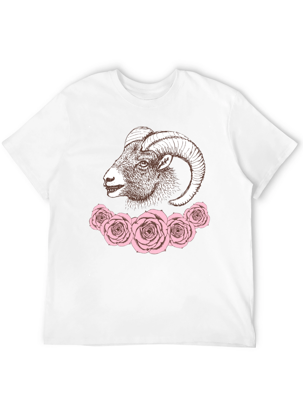Ram and Roses Graphic Tee