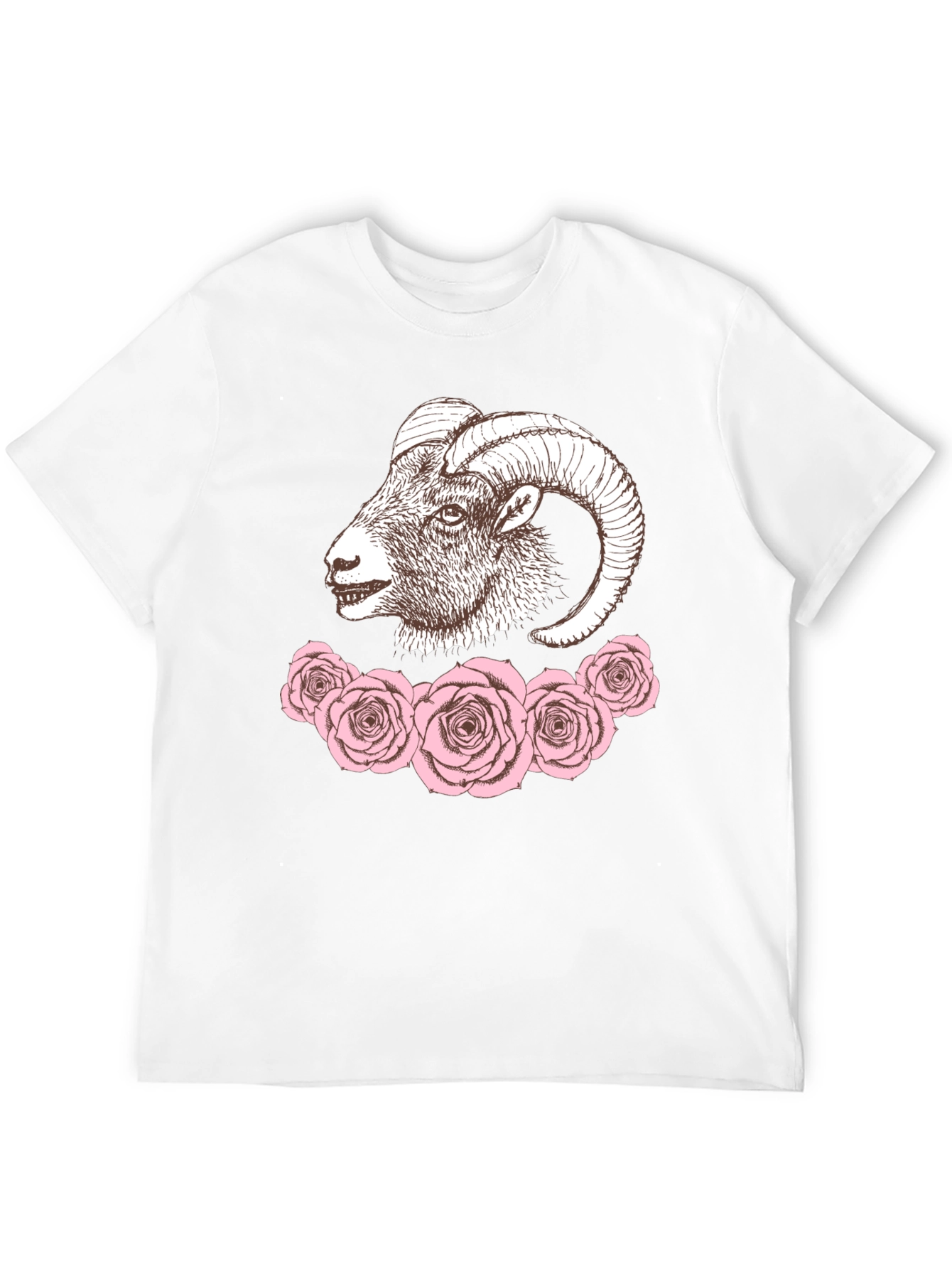 Ram and Roses Graphic Tee