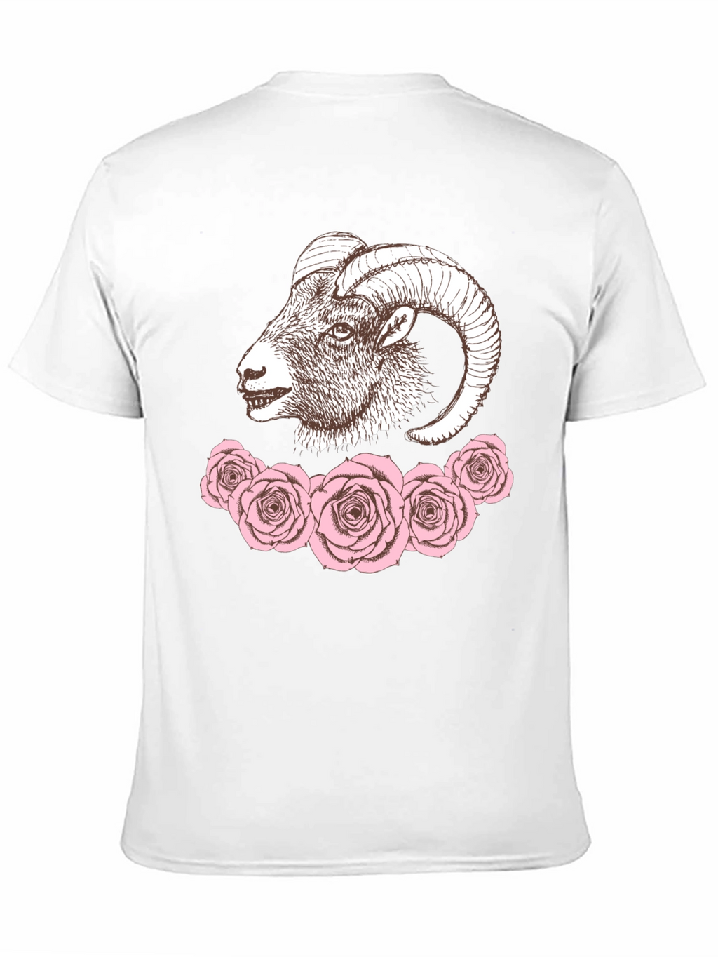 Ram and Roses Graphic Tee