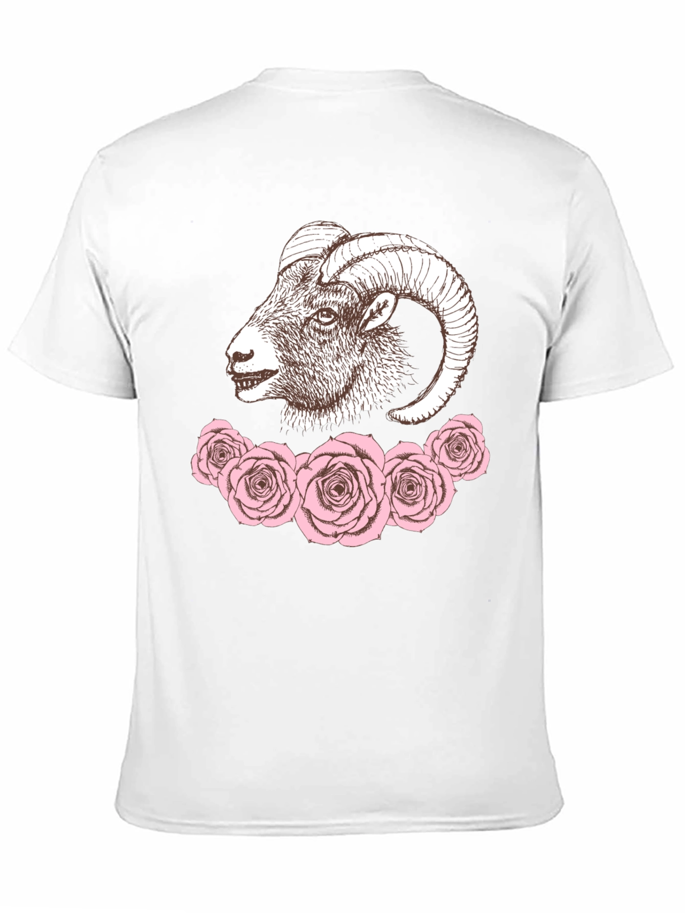 Ram and Roses Graphic Tee