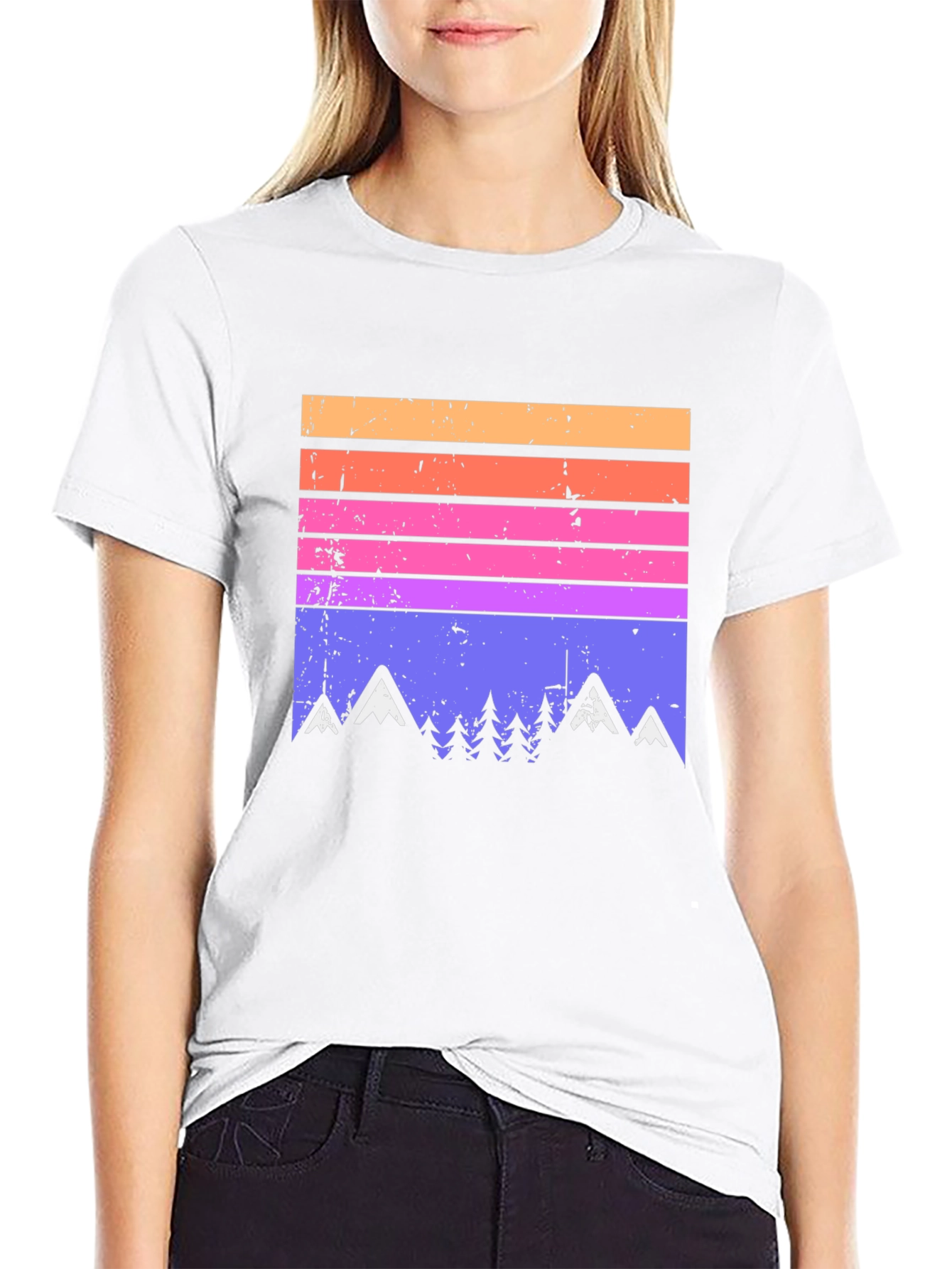 Retro Mountain Range Graphic Tee
