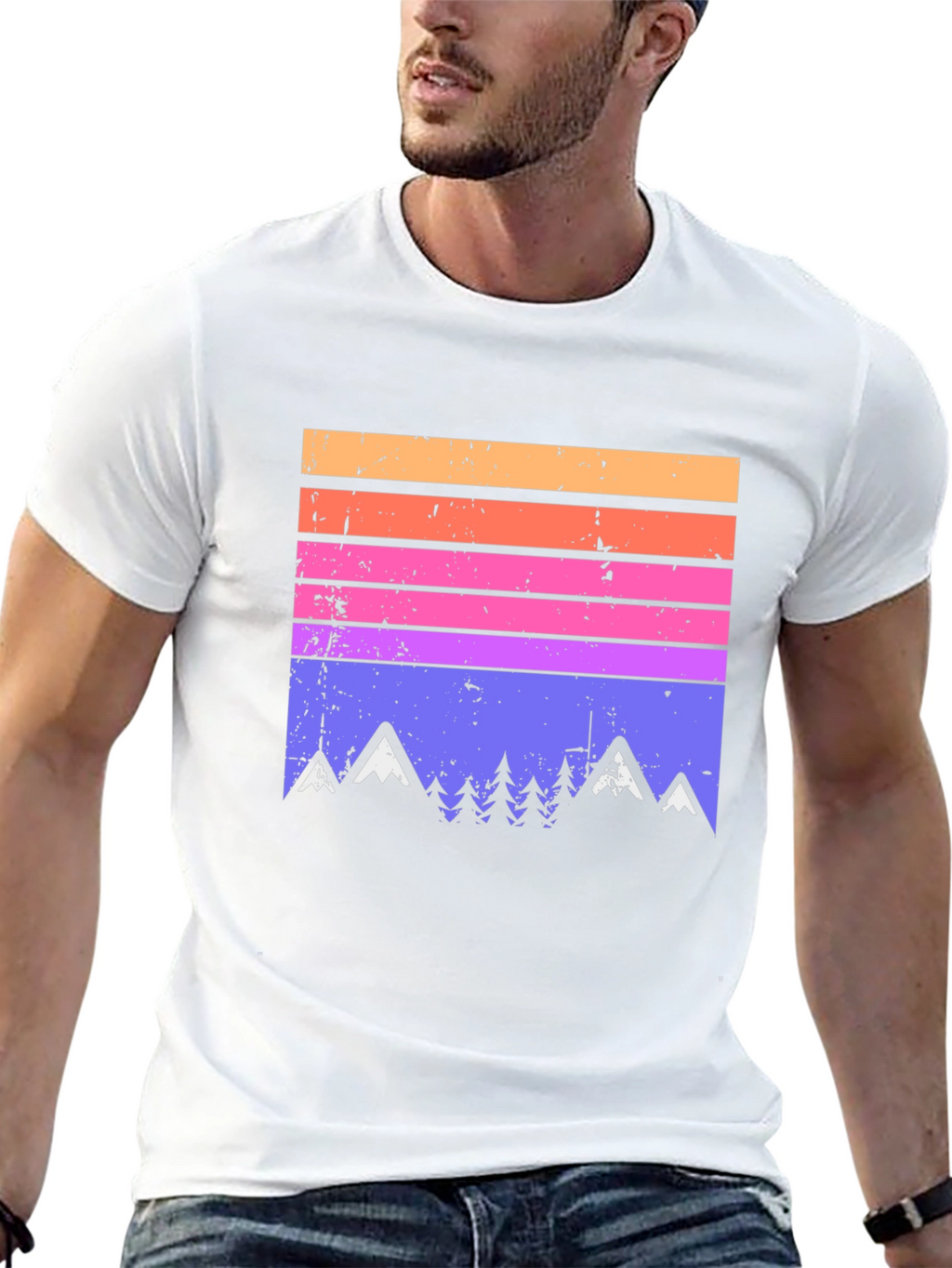 Retro Mountain Range Graphic Tee