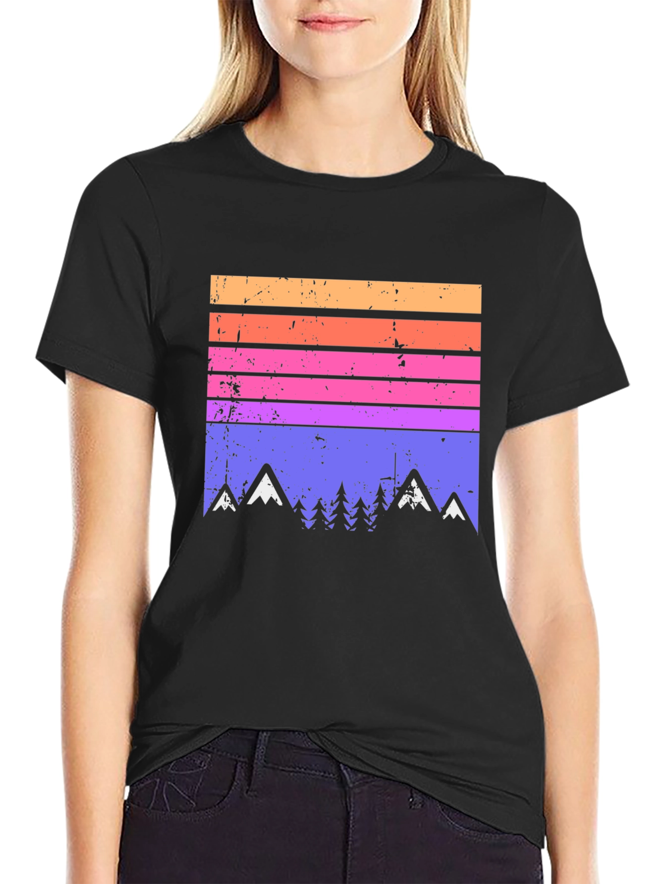 Retro Mountain Range Graphic Tee