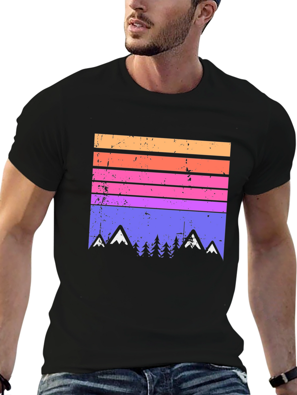 Retro Mountain Range Graphic Tee