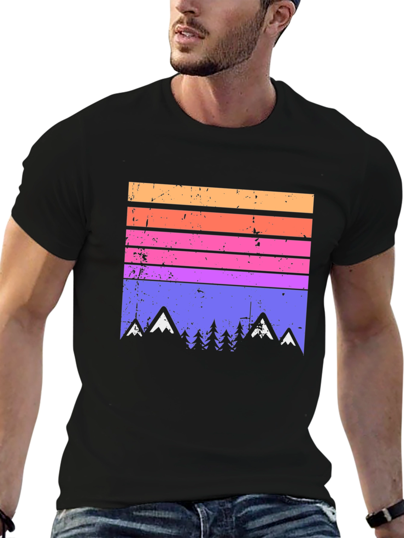 Retro Mountain Range Graphic Tee