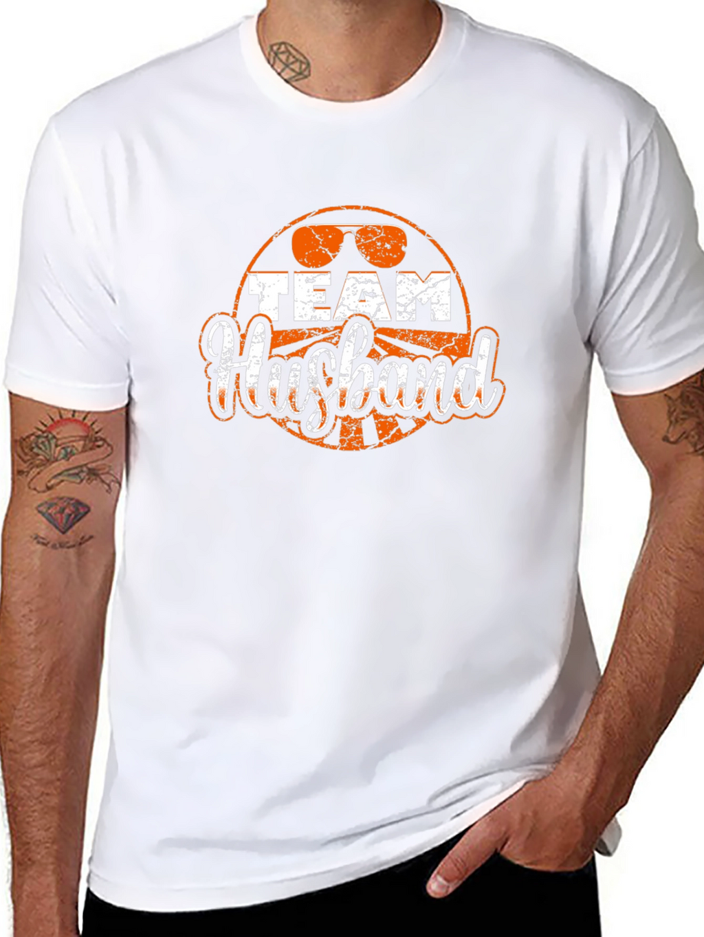 Team Husband Graphic T-Shirt Funny Wedding Tee