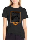 Pet Wolf Graphic Tee - Black T-Shirt