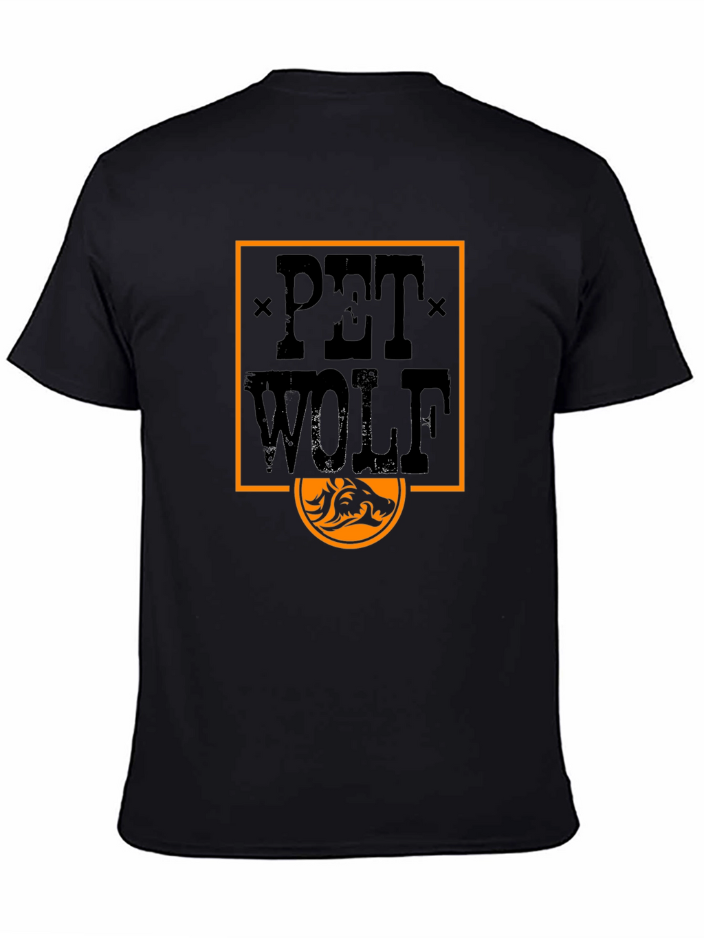 Pet Wolf Graphic Tee - Black T-Shirt