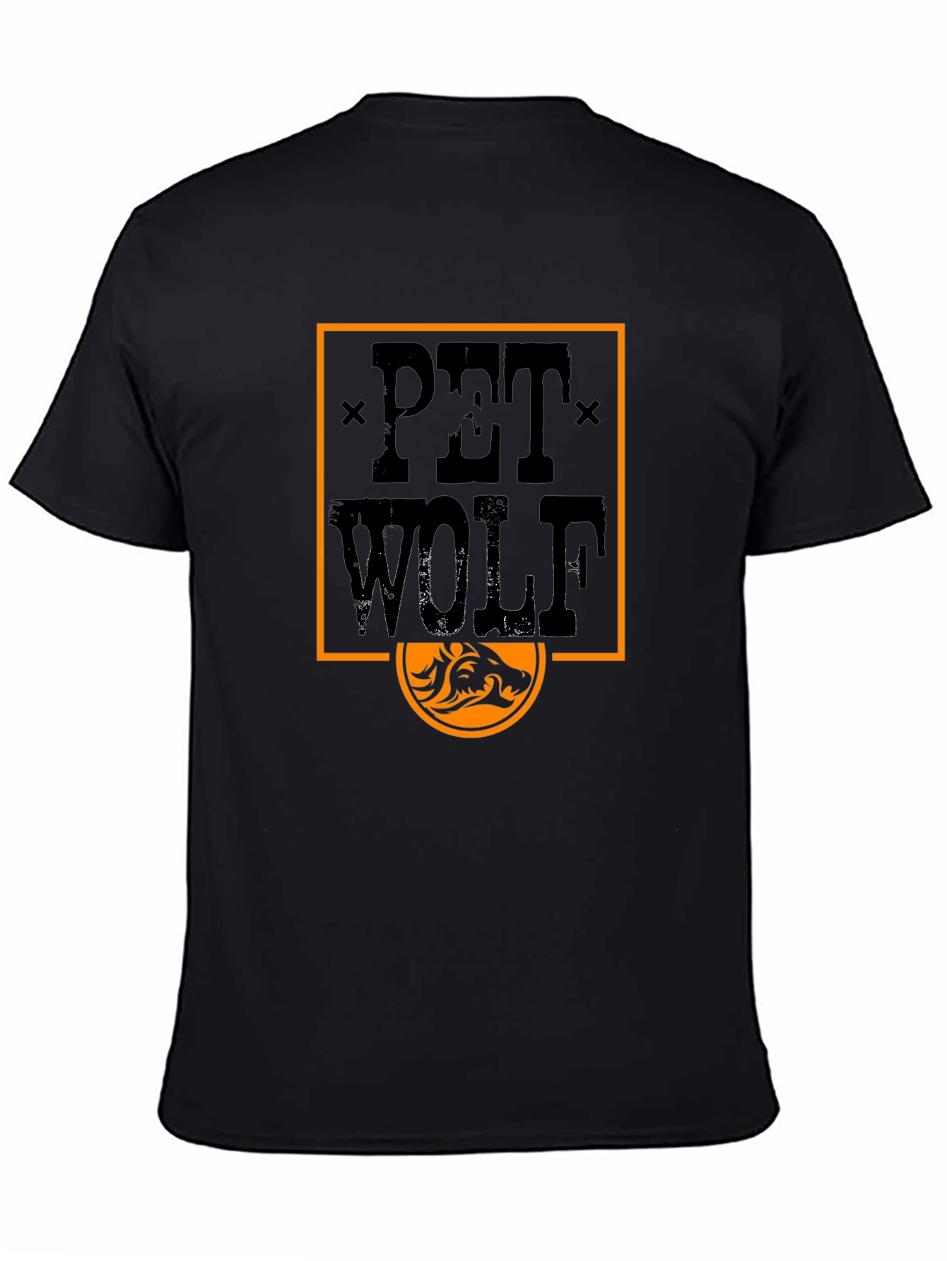Pet Wolf Graphic Tee - Black T-Shirt