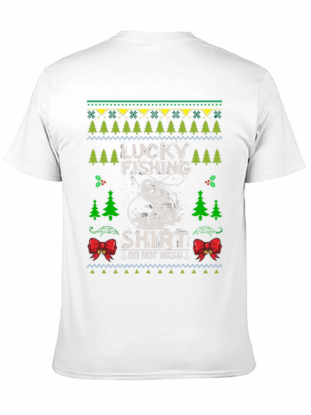 Lucky Fishing Shirt - Novelty Christmas Holiday Tee