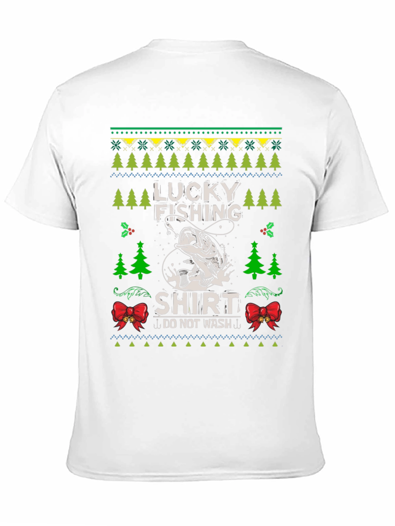 Lucky Fishing Shirt - Novelty Christmas Holiday Tee