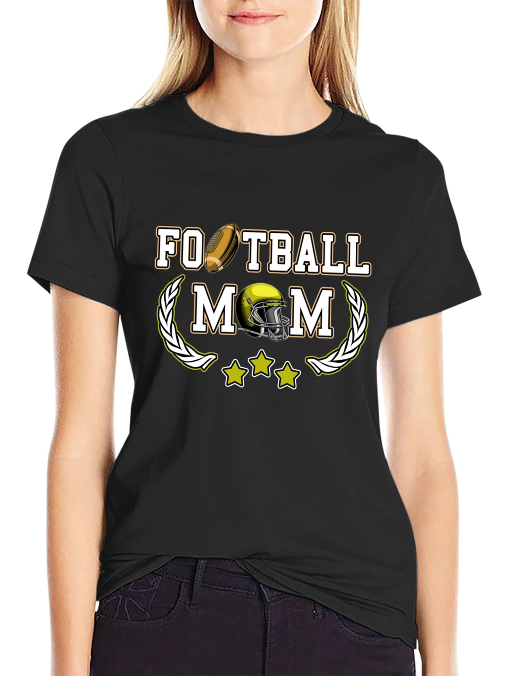 Football Mom Graphic T-Shirt