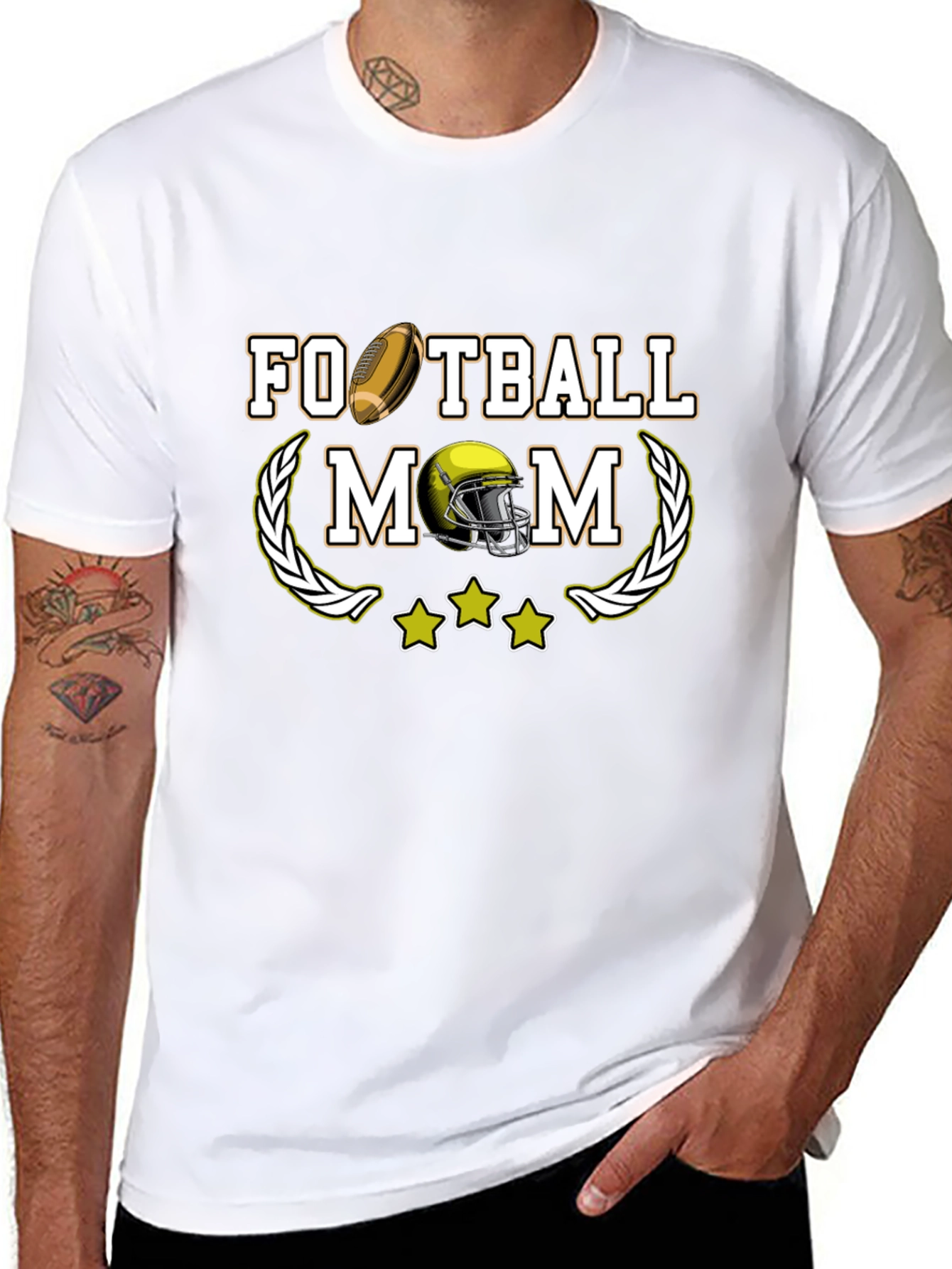 Football Mom Graphic T-Shirt